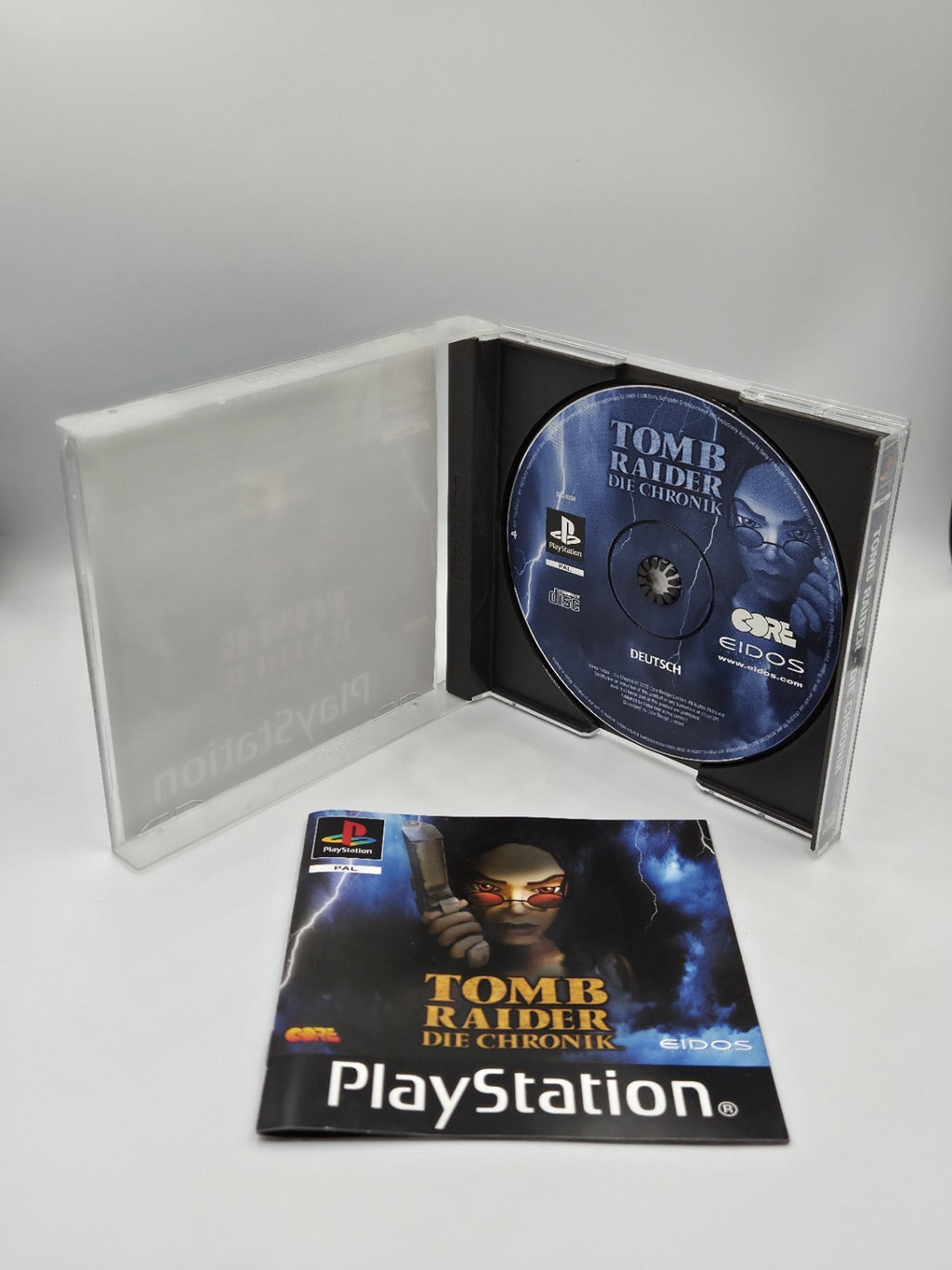 PS1 Playstation 1 Spiel Tomb Raider Die Chronik mit OVP und Anleitung Deutsch