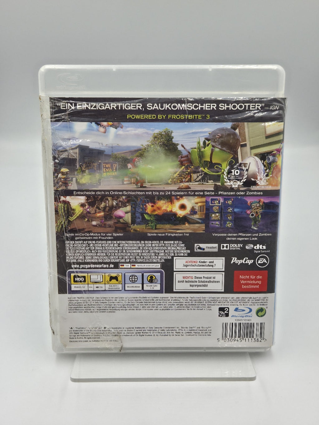 PS3 Playstation 3 Spiel Plants vs. Zombies mit OVP und Anleitung Deutsch