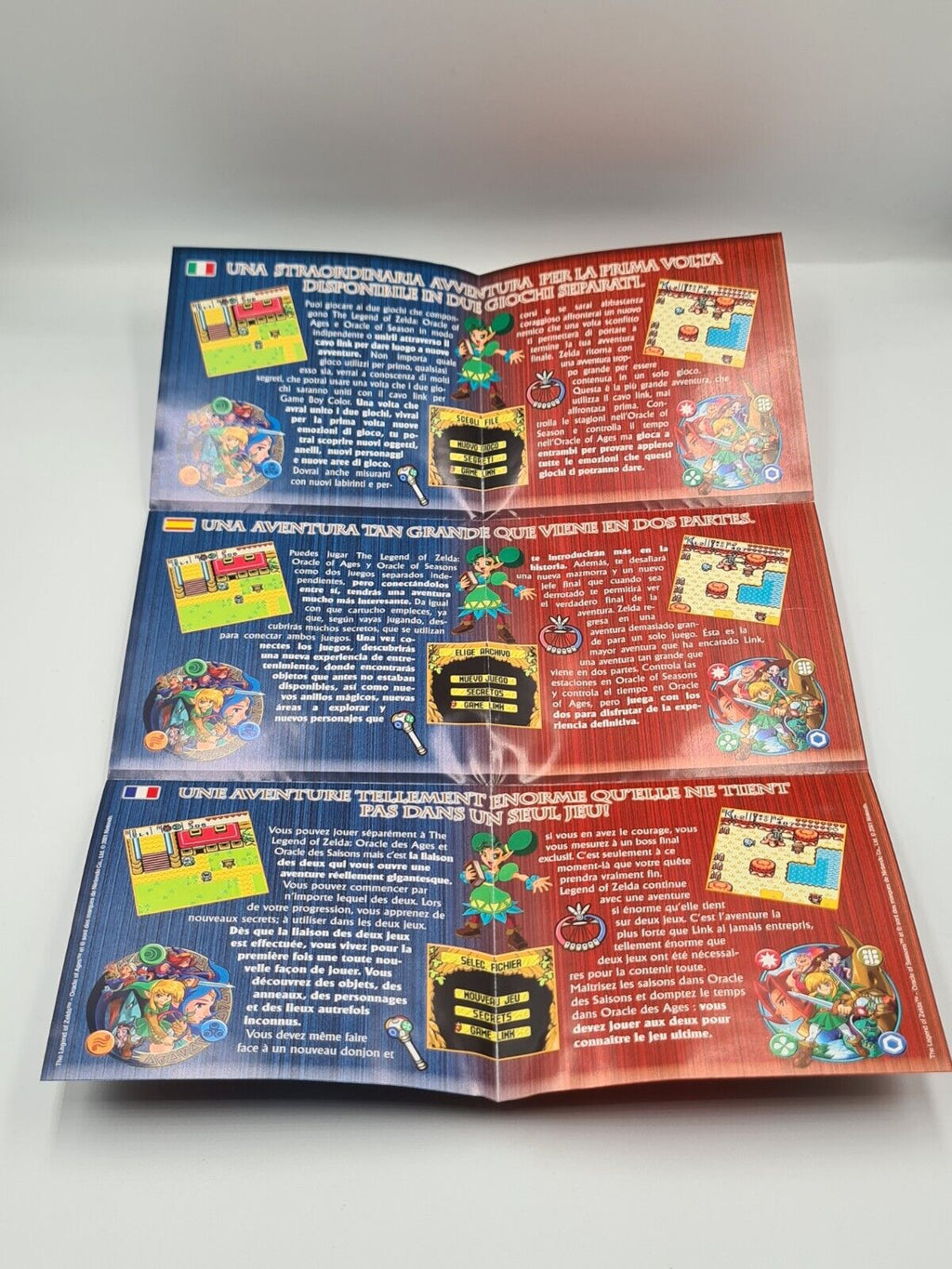 Game Boy Color The Legend of Zelda Oracle of Seasons mit OVP und Anleitung EUR - T-Retro-Games 