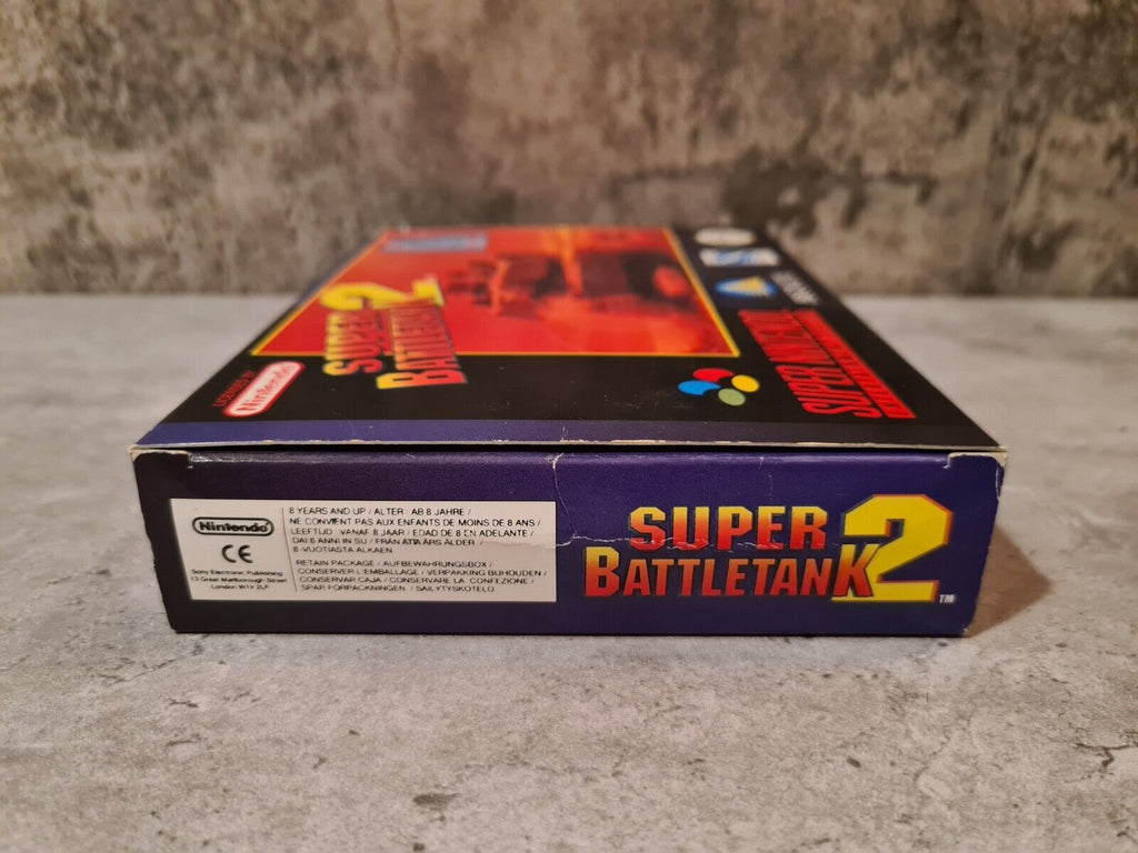 SNES Super Nintendo Super Battletank 2 mit OVP und Anleitung EUR - T-Retro-Games 