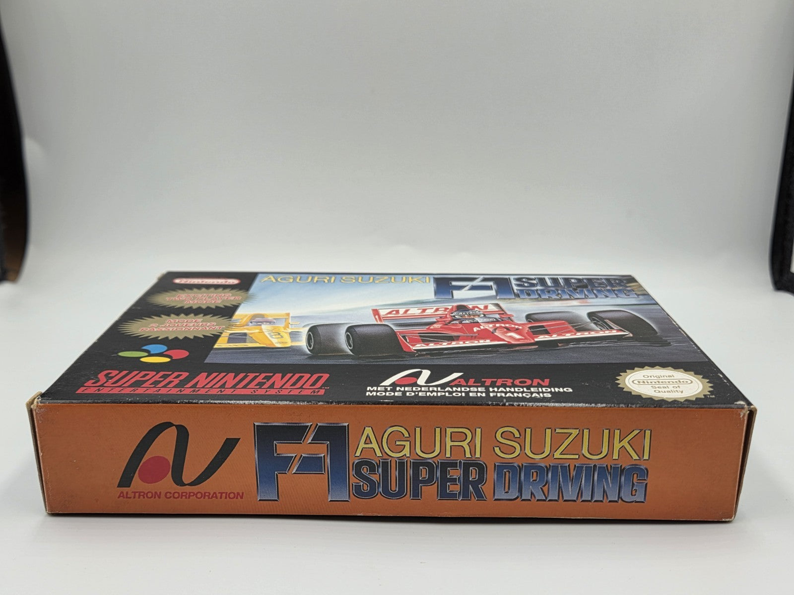 SNES Super Nintendo Aguri Suzuki F-1 Super Driving mit OVP und Anleitung FAH