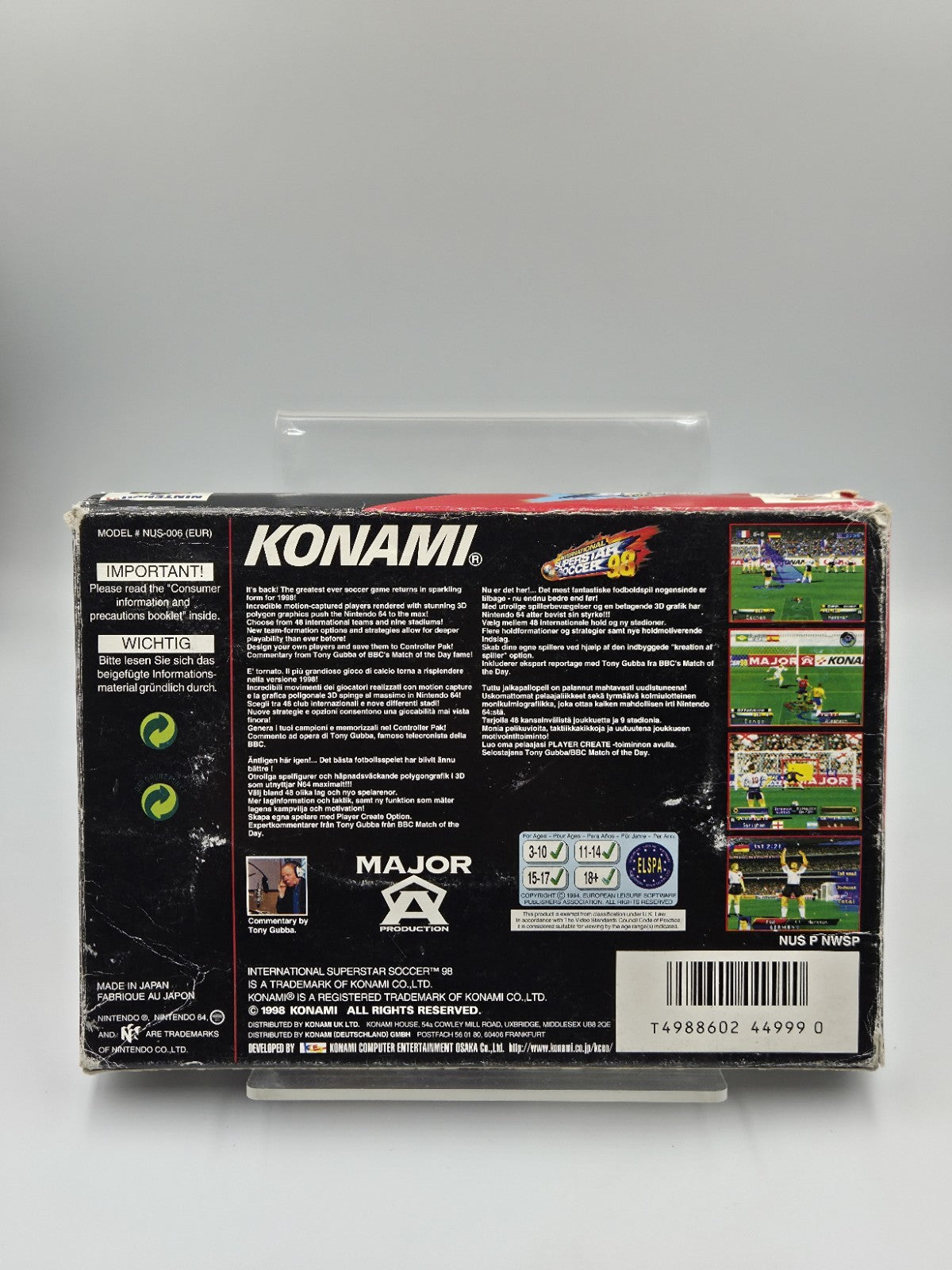 N64 Nintendo 64 International Superstar Soccer 98 mit OVP und Anleitung EUR
