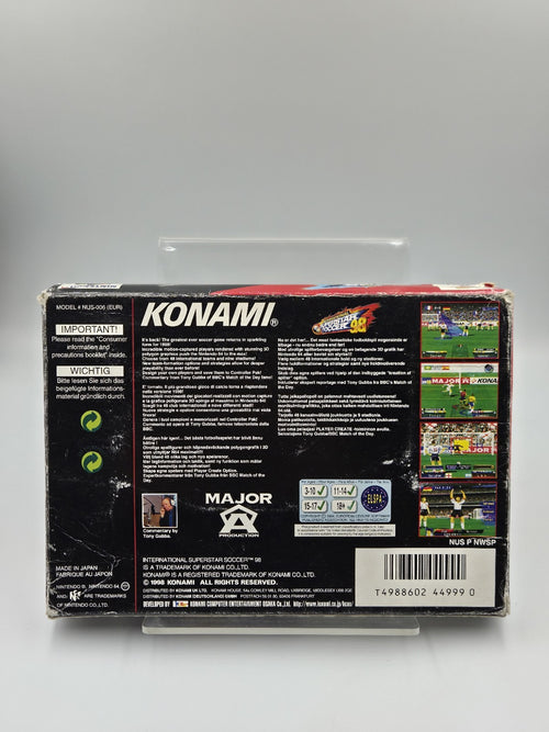 N64 Nintendo 64 International Superstar Soccer 98 mit OVP und Anleitung EUR