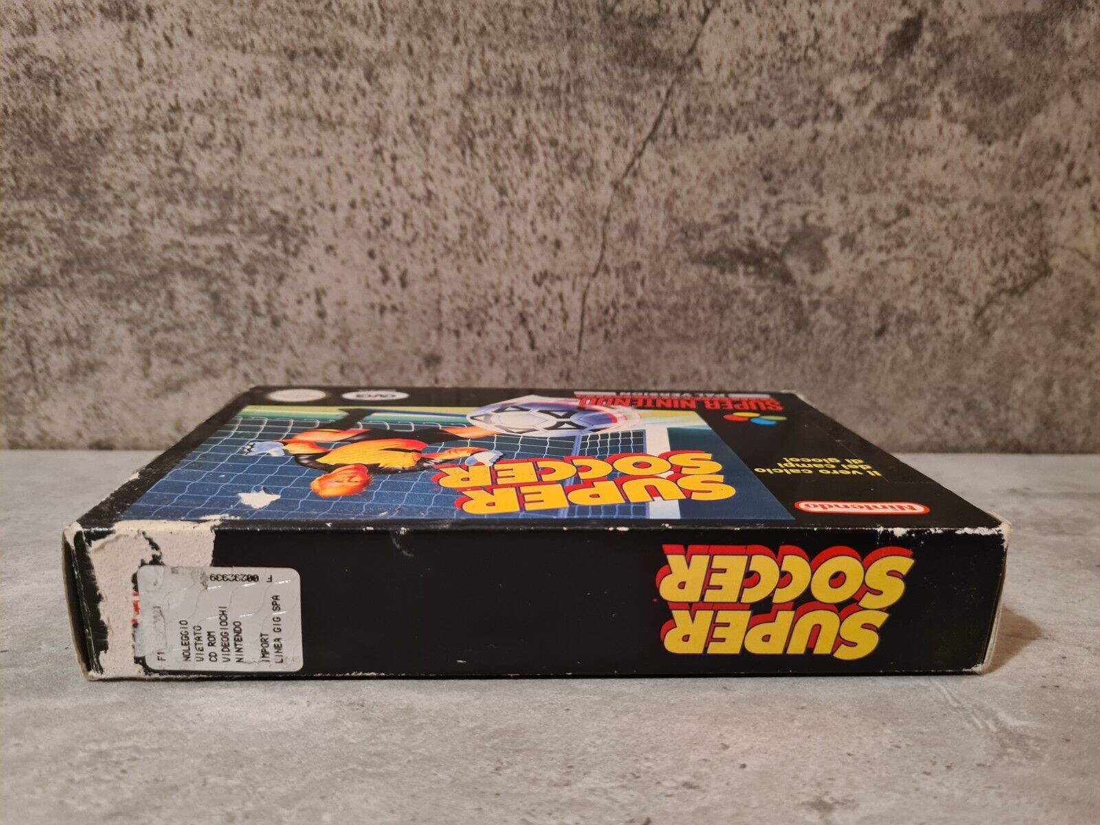 SNES Super Nintendo Super Soccer mit OVP und Anleitung ITA - T-Retro-Games 