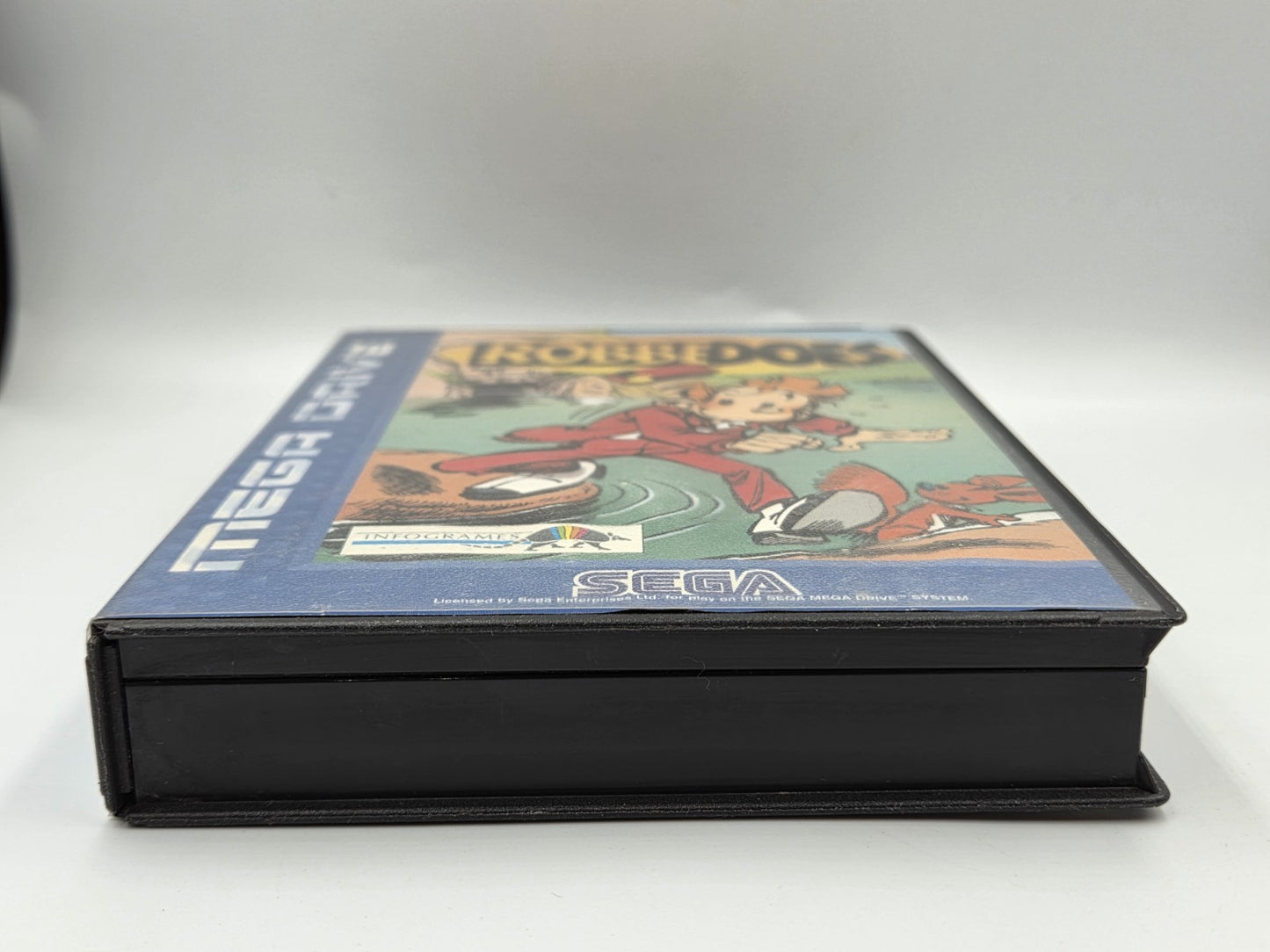 Sega Mega Drive Spiel Robbedoes / Spirou mit OVP und Anleitung Multi Language 