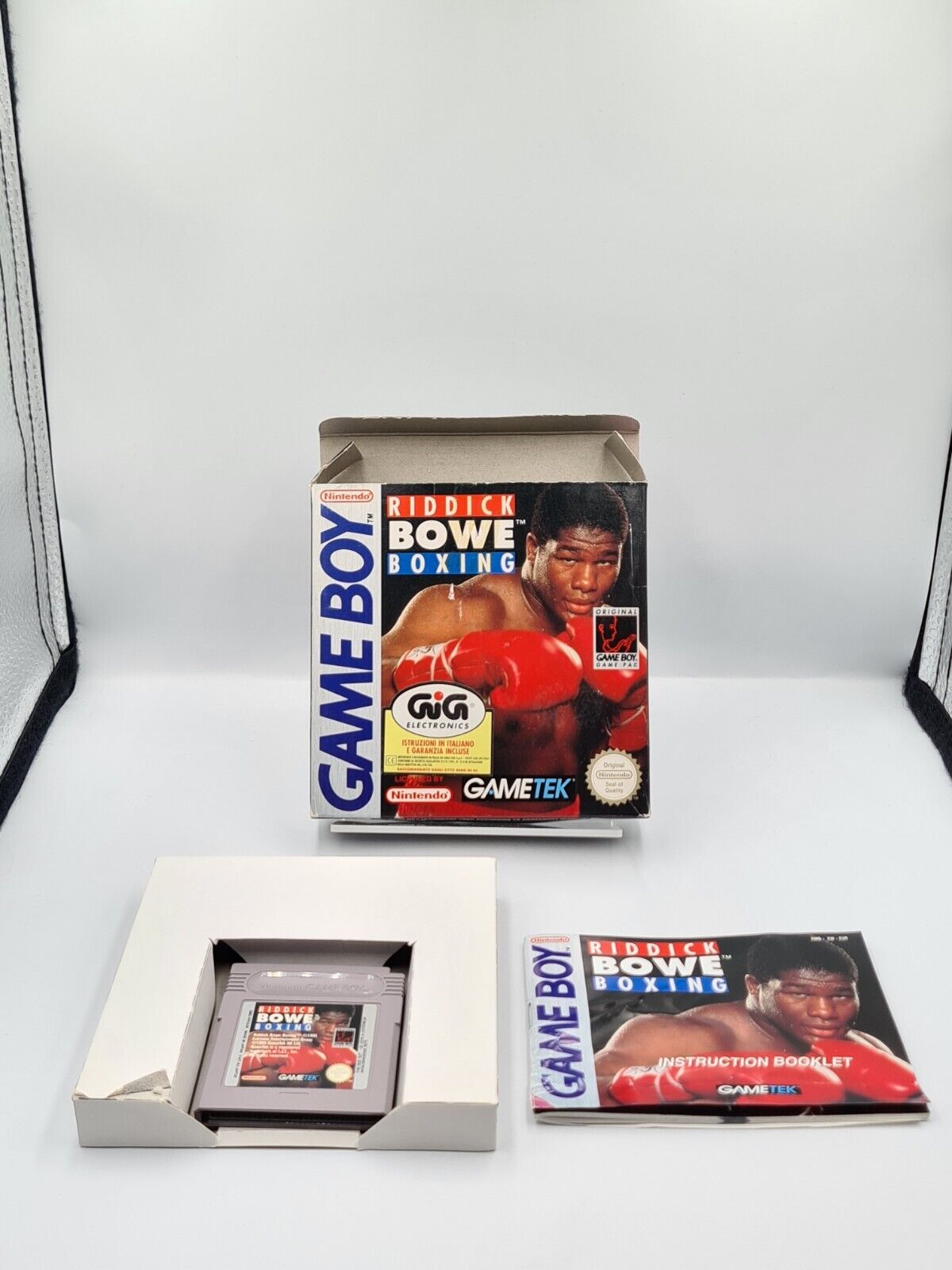 Nintendo Game Boy Classic Riddick Bowe Boxing mit OVP und Anleitung EUR - T-Retro-Games 