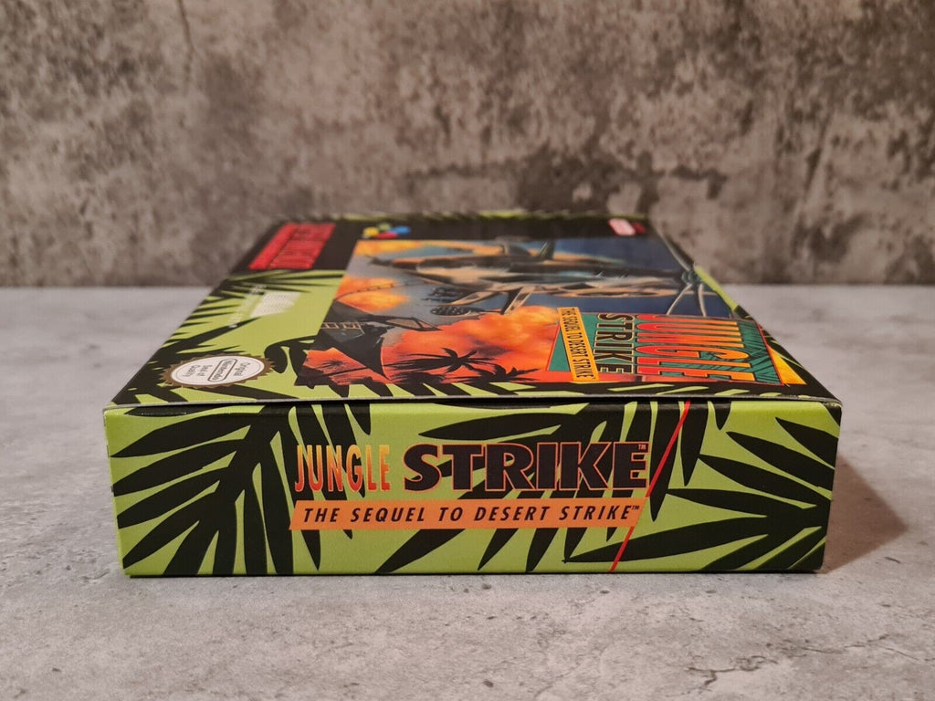 Super Nintendo Jungle Strike The Sequel To Desert Strike + OVP und Anleitung EUR - T-Retro-Games 