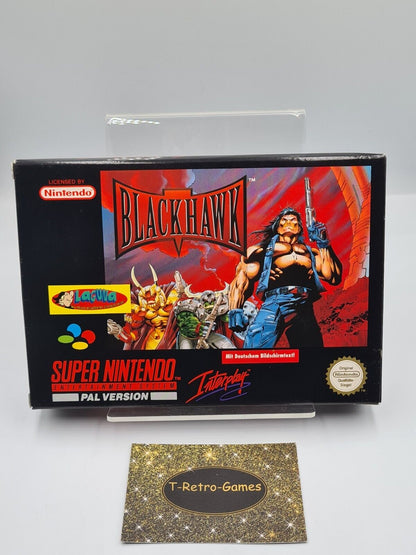 SNES Super Nintendo BlackHawk mit OVP und Anleitung NOE - T-Retro-Games 