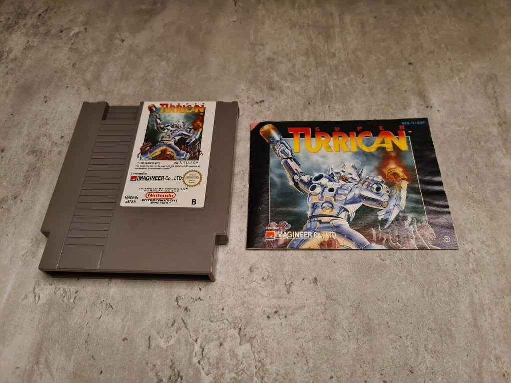 Nintendo NES Super Turrican mit OVP und Anleitung ESP - T-Retro-Games 
