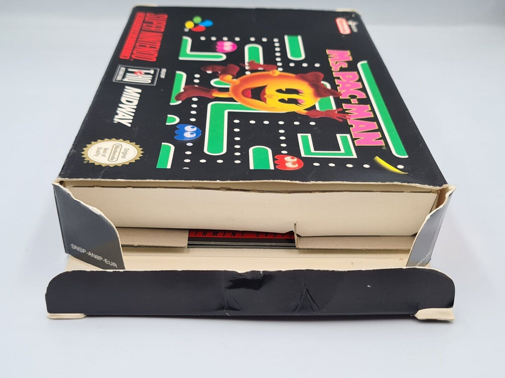 SNES Super Nintendo Ms. Pac-Man mit OVP und Anleitung EUR - T-Retro-Games 