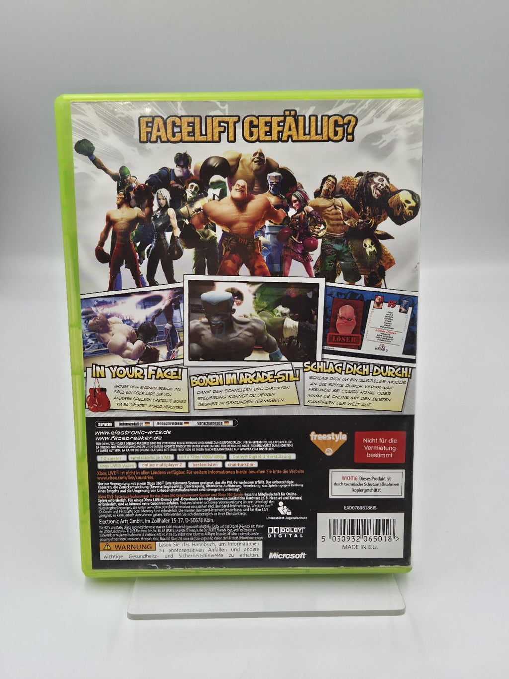 XBOX360 Spiel FaceBreaker mit OVP und Anleitung Deutsch
