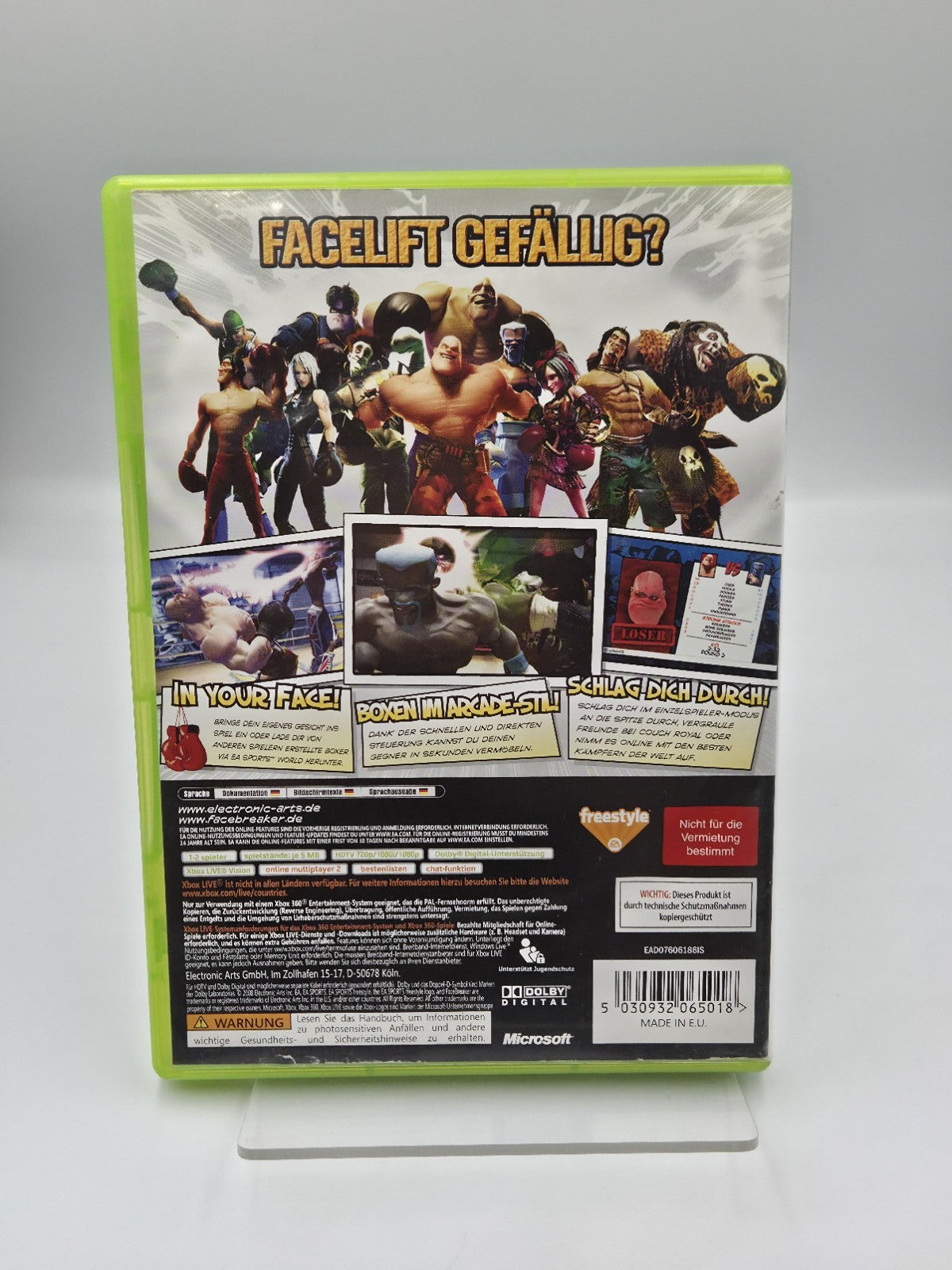 XBOX360 Spiel FaceBreaker mit OVP und Anleitung Deutsch