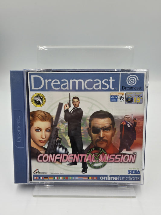 Sega Dreamcast Spiel Confidential Mission mit OVP und Anleitung Multilingual 