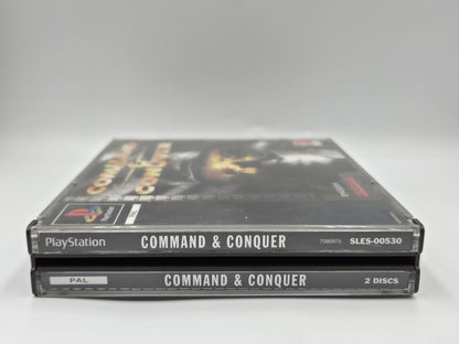 PS1 Playstation 1 Command & Conquer mit OVP und Anleitung Englisch 2 Discs 