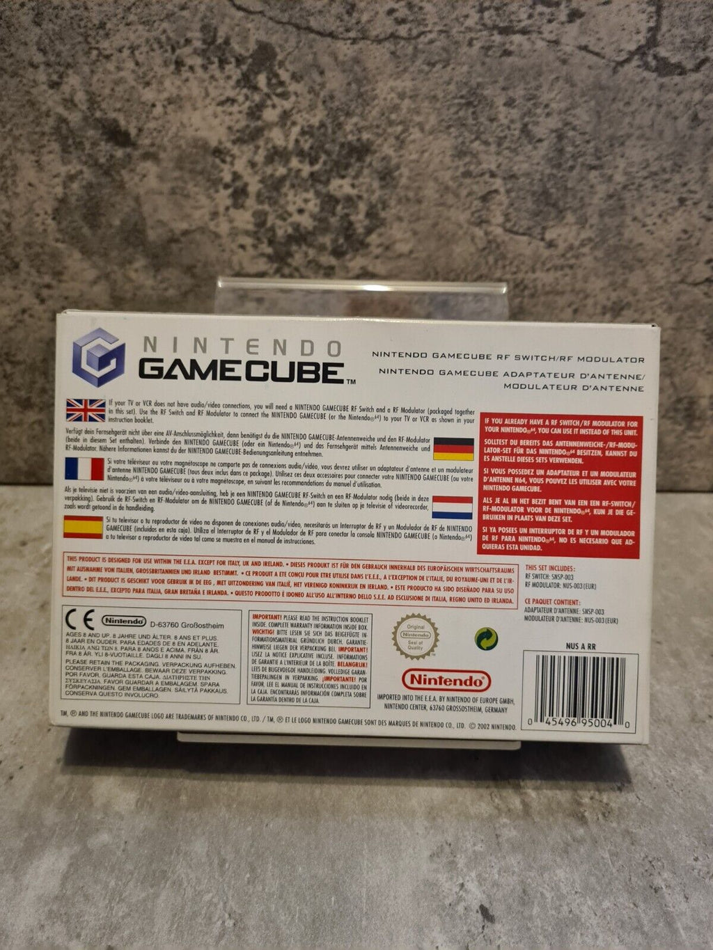 Nintendo GameCube RF Switch /RF Modulator Adapter EUR - T-Retro-Games 
