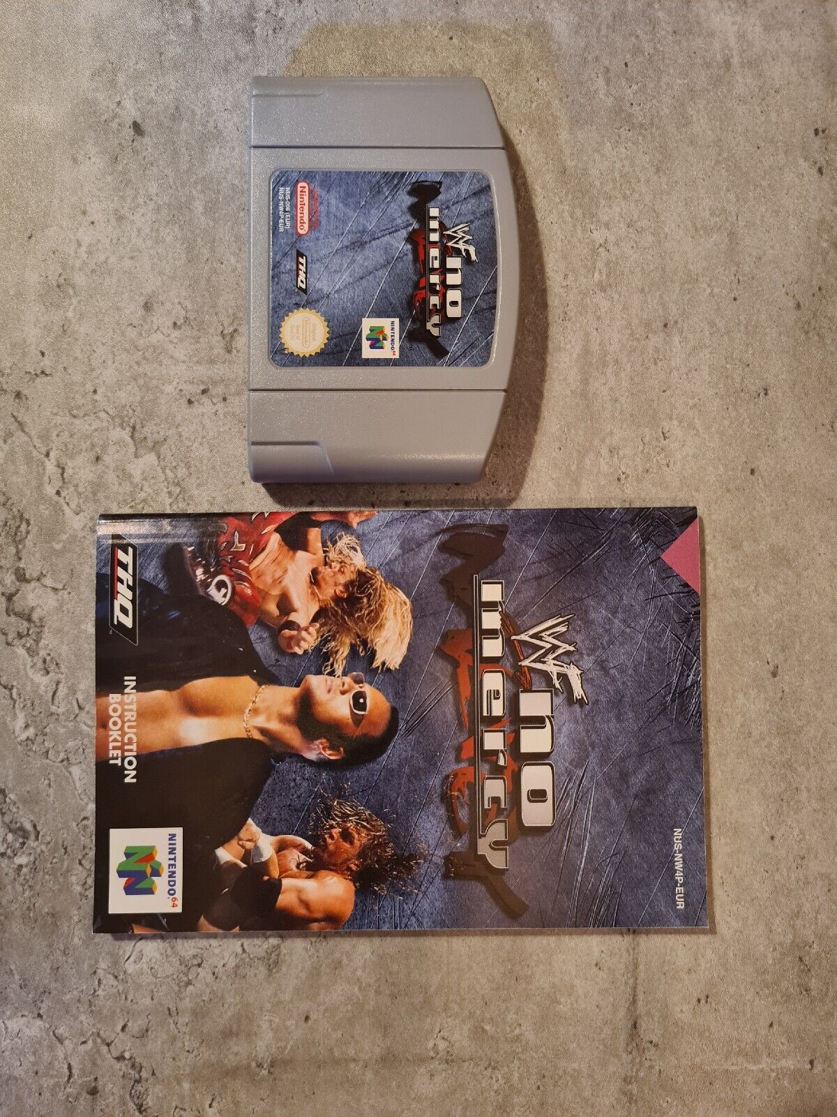 N64 Nintendo 64 WWF No Mercy mit OVP und Anleitung EUR - T-Retro-Games 