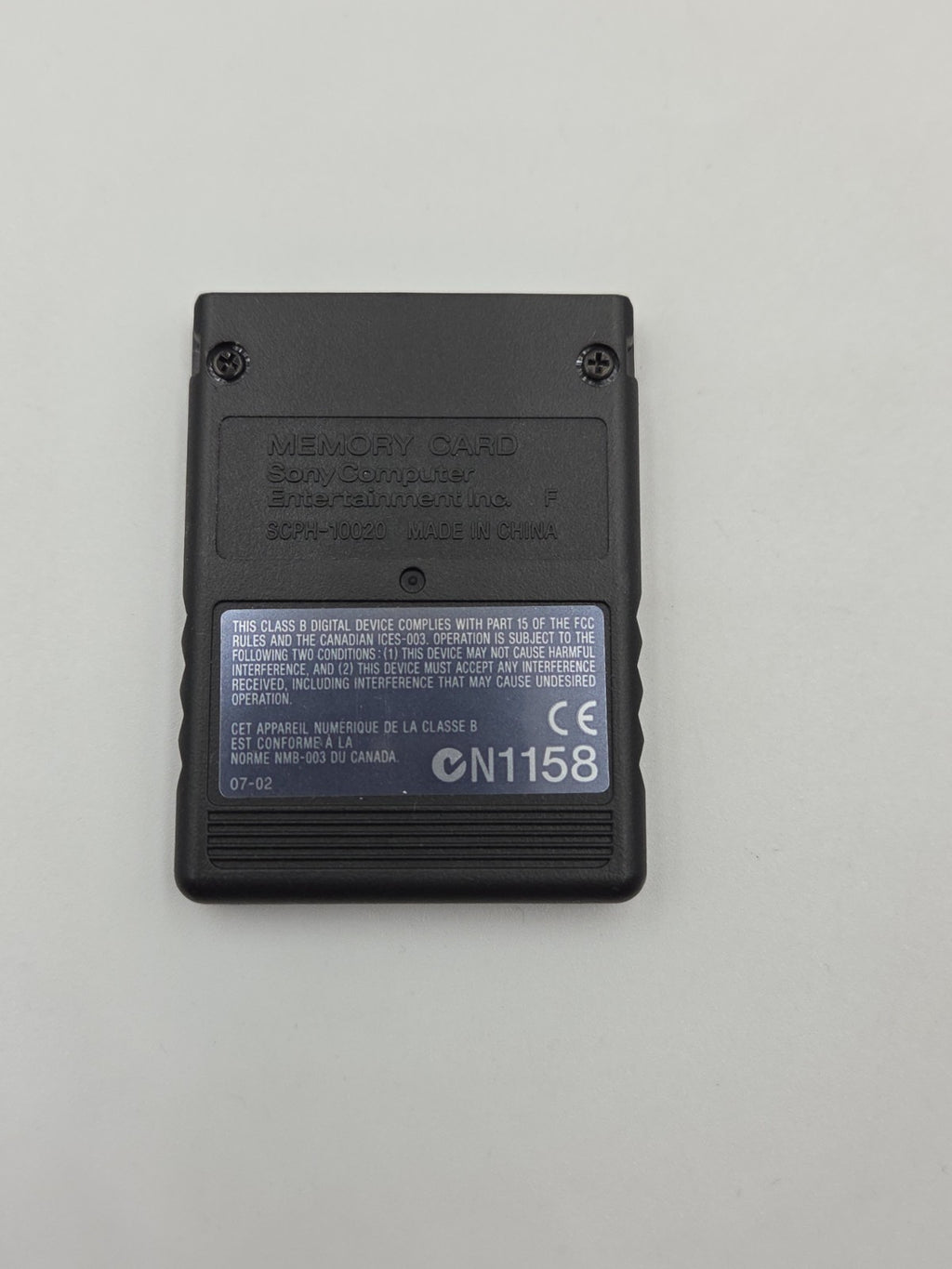 PS2 Sony Playstation 2 Memory Card Sealed Black Schwarz SCPH-10020 E OVP