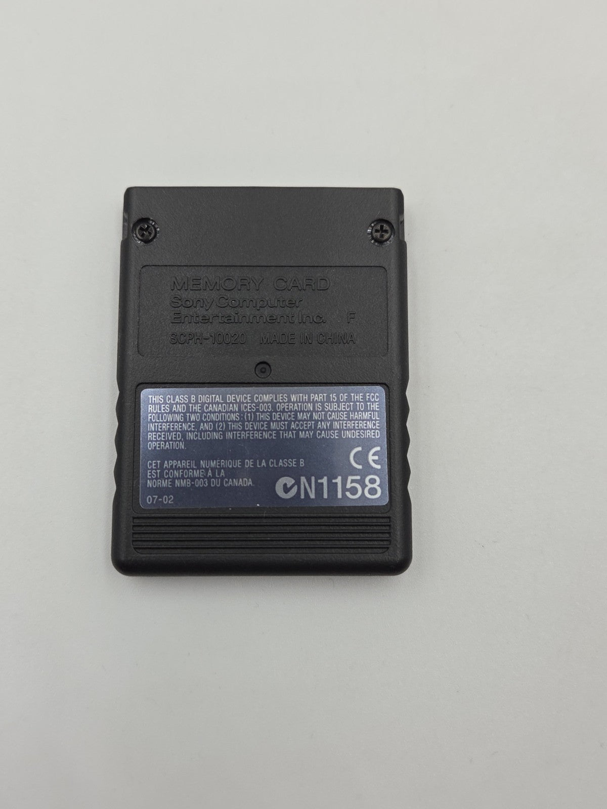 PS2 Sony Playstation 2 Memory Card Sealed Black Schwarz SCPH-10020 E OVP