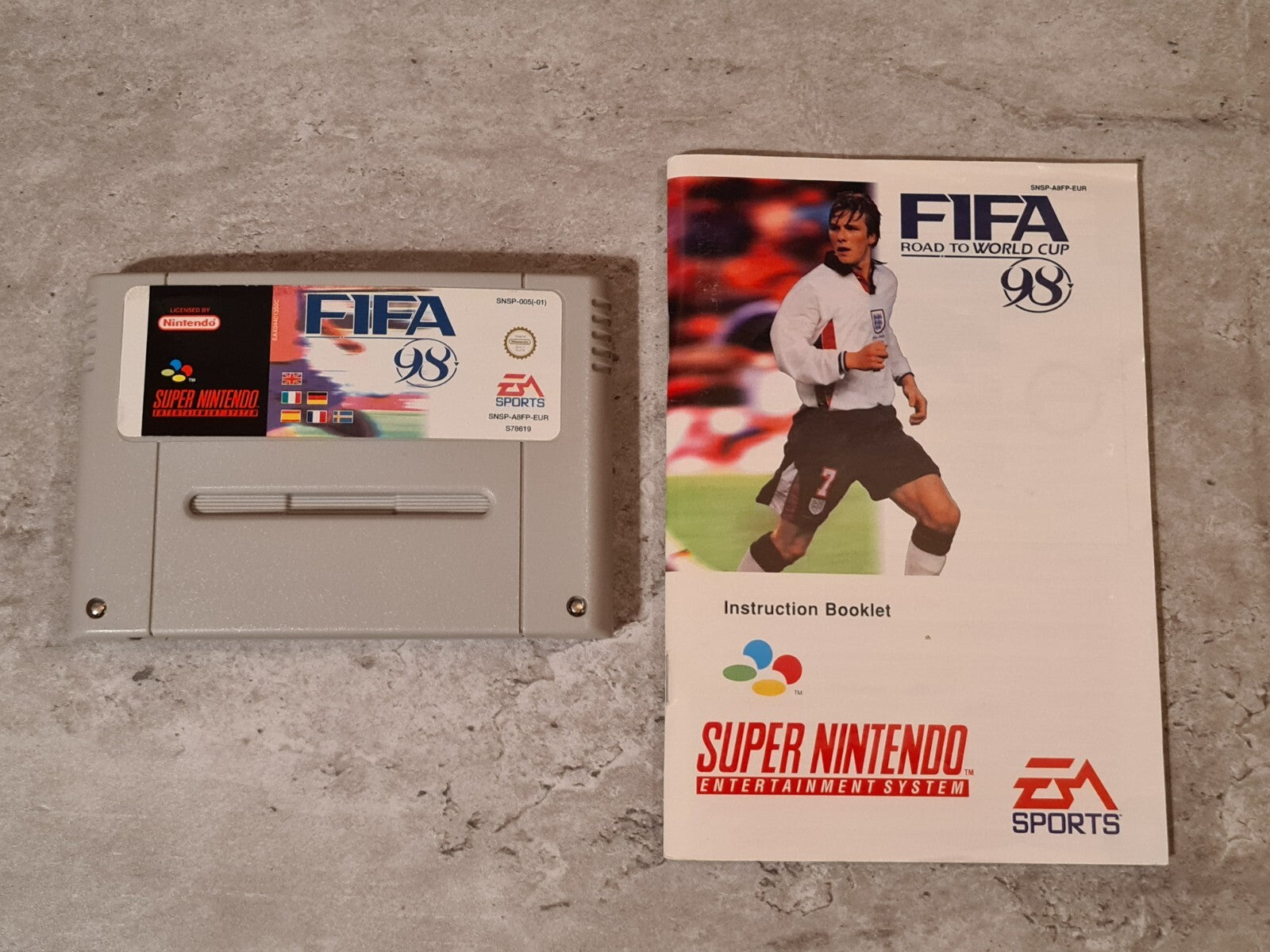 SNES Super Nintendo Fifa 98 Road to World Cup mit OVP und Anleitung EUR