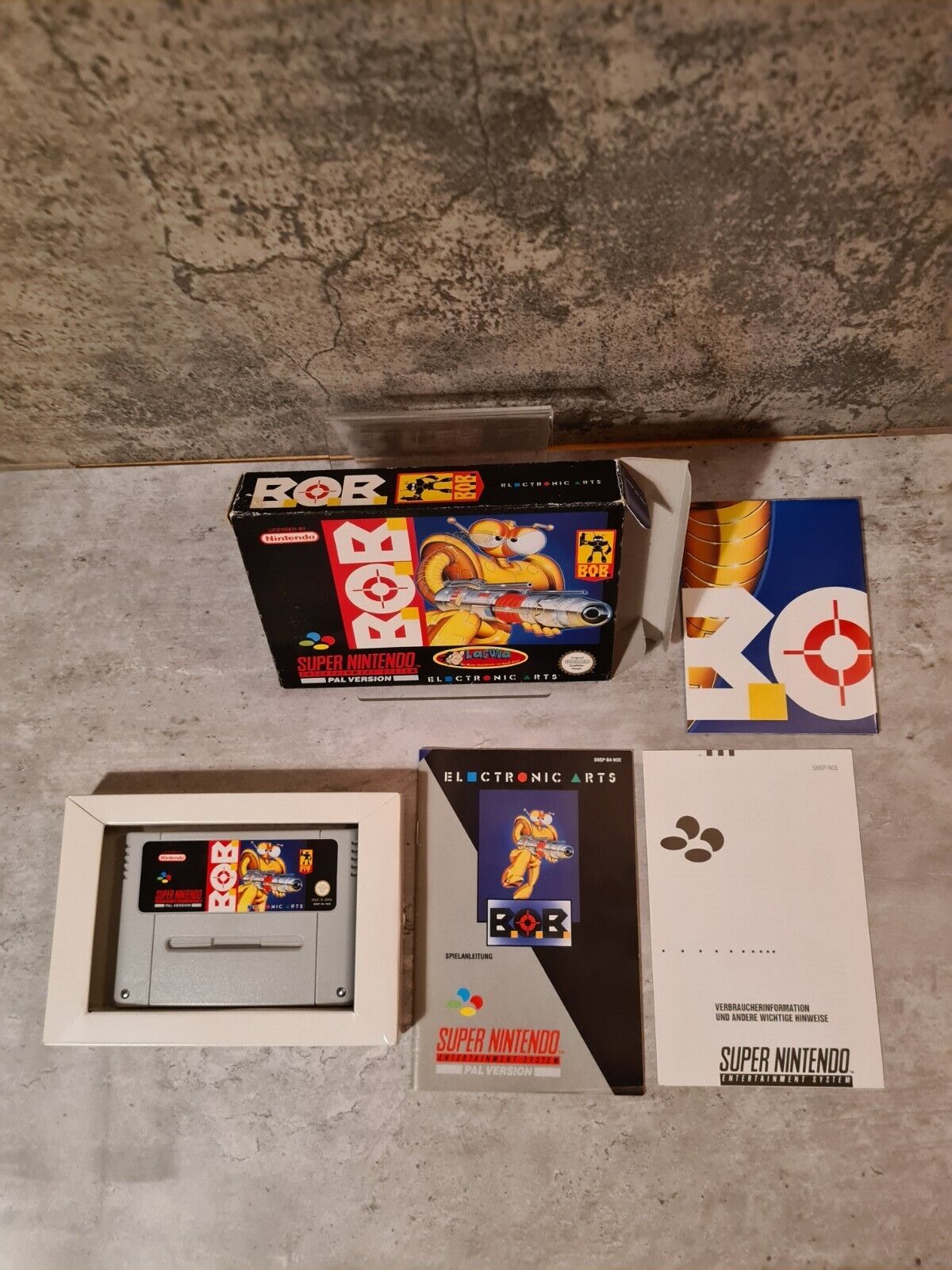 SNES Super Nintendo B.O.B. mit OVP und Anleitung + Poster NOE - T-Retro-Games 