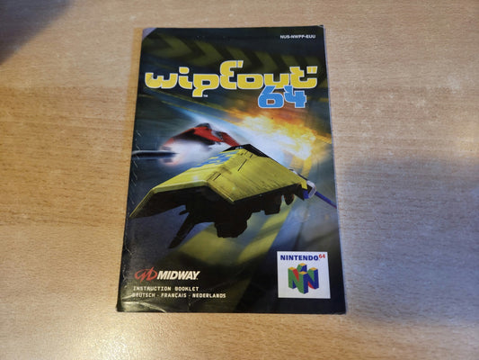 N64 Nintendo 64 Wipeout 64 Spielanleitung Instruction Booklet EUR