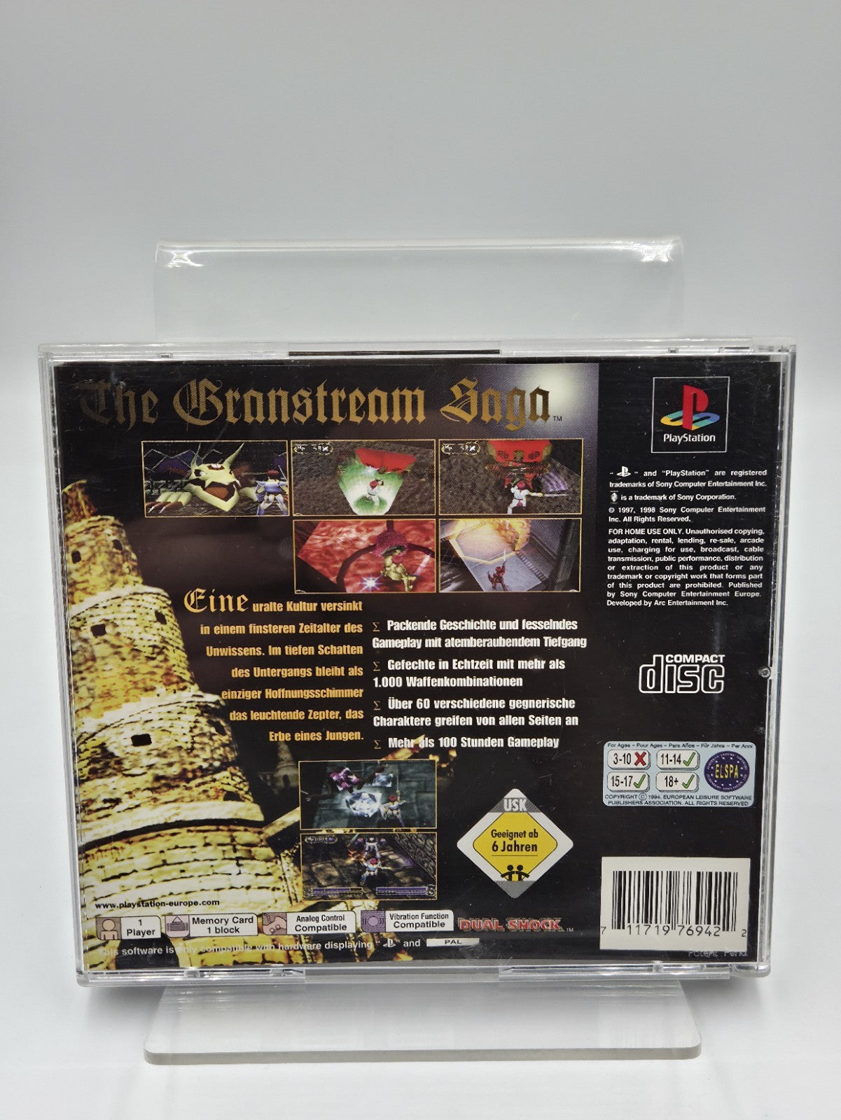 PS1 Playstation 1 Spiel The Granstream Saga mit OVP Deutsch