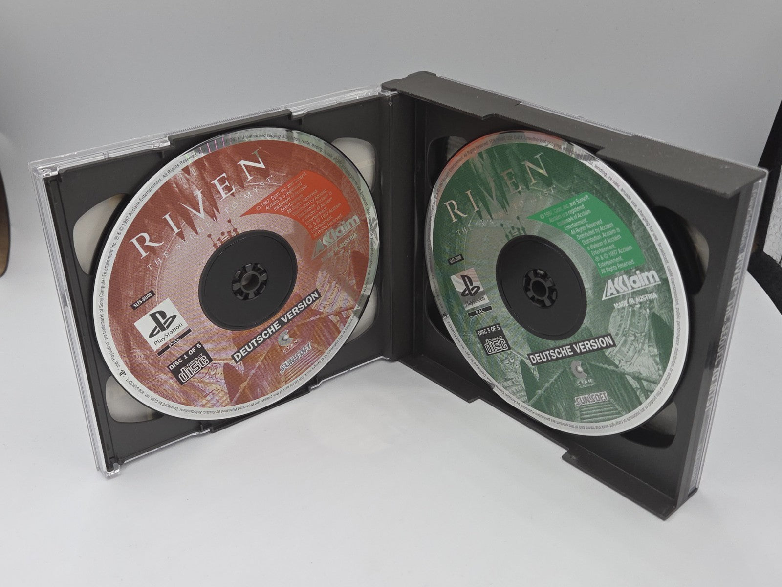 PS1 Playstation 1 Spiel Riven Sequel To Myst mit OVP und Anleitung Deutsch