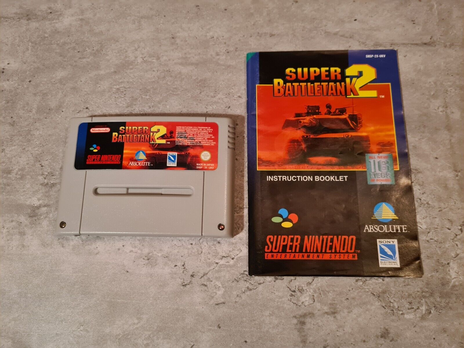SNES Super Nintendo Super Battletank 2 mit OVP und Anleitung EUR - T-Retro-Games 
