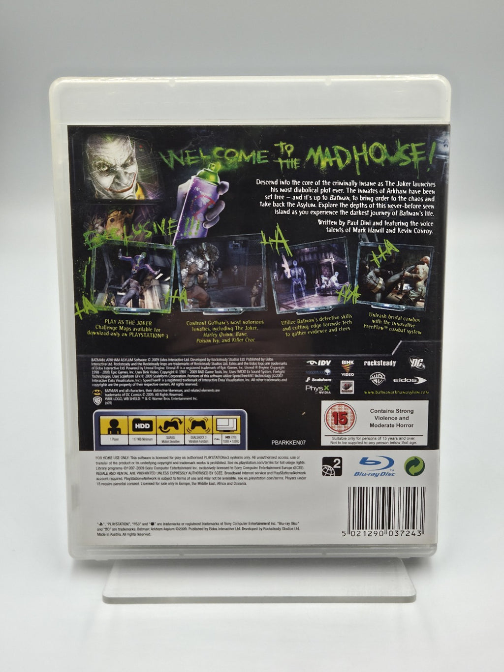 PS3 Playstation 3 Spiel Batman Arkham Asylum mit OVP und Anleitung Englisch