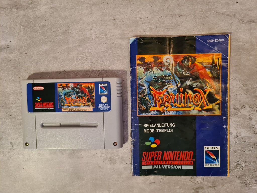 SNES Super Nintendo Equinox mit OVP und Anleitung FRG - T-Retro-Games 