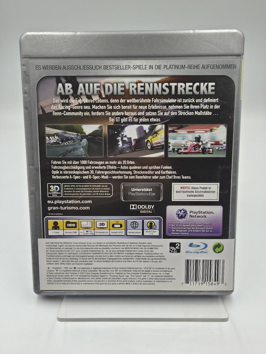 PS3 Playstation 3 Spiel Gran Turismo 5 mit OVP und Anleitung Deutsch