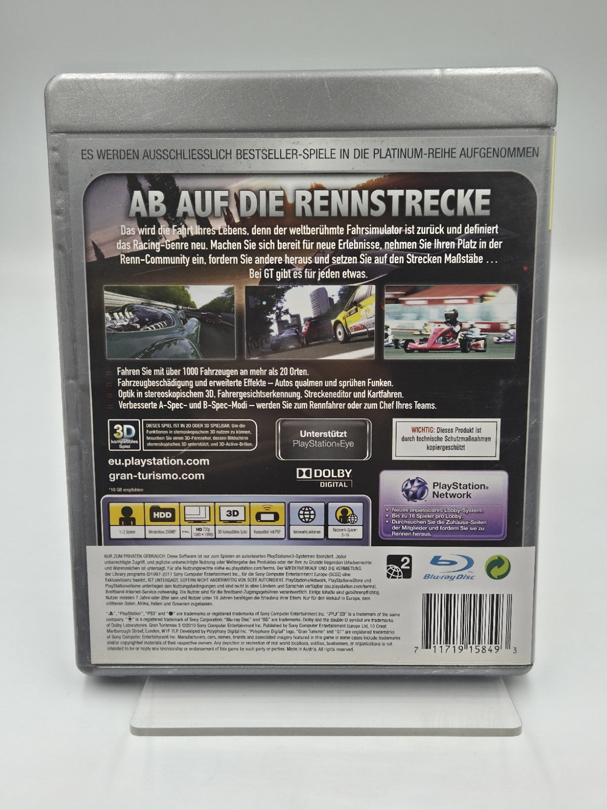 PS3 Playstation 3 Spiel Gran Turismo 5 mit OVP und Anleitung Deutsch