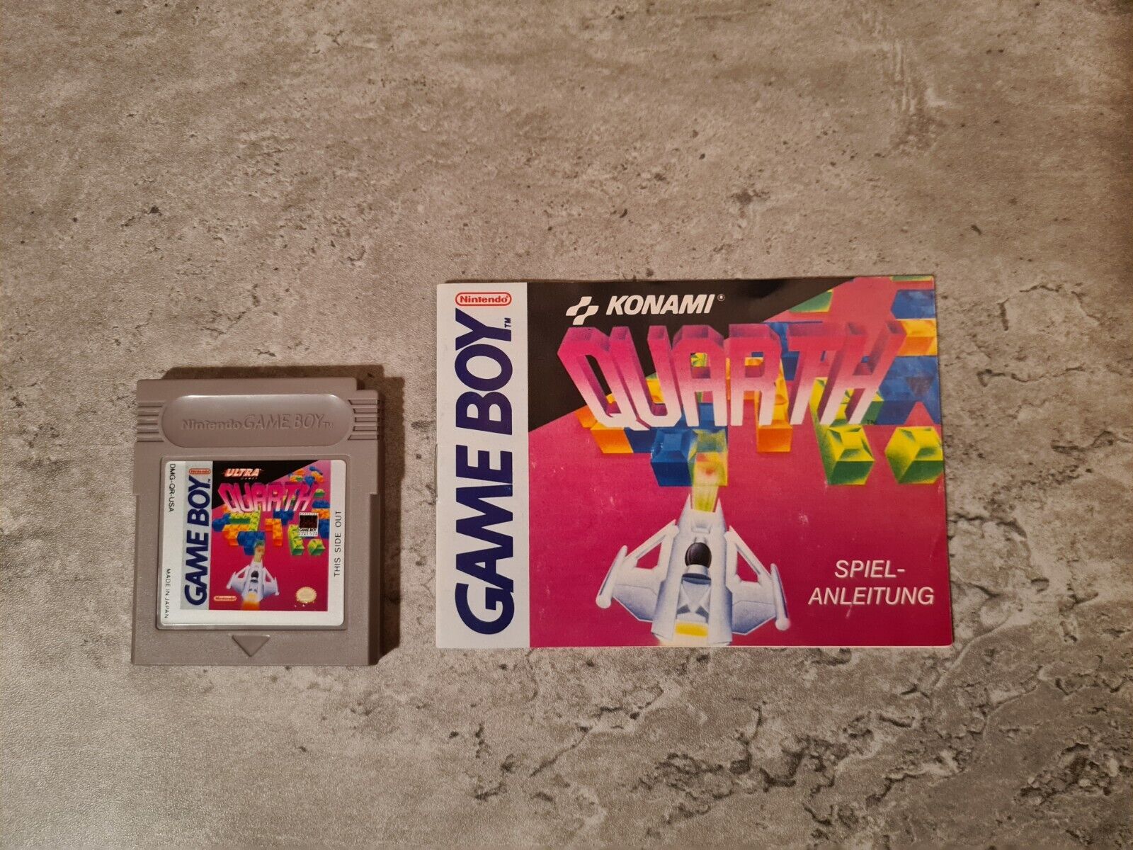 Nintendo Game Boy Classic Quarth mit OVP und Anleitung USA - T-Retro-Games 