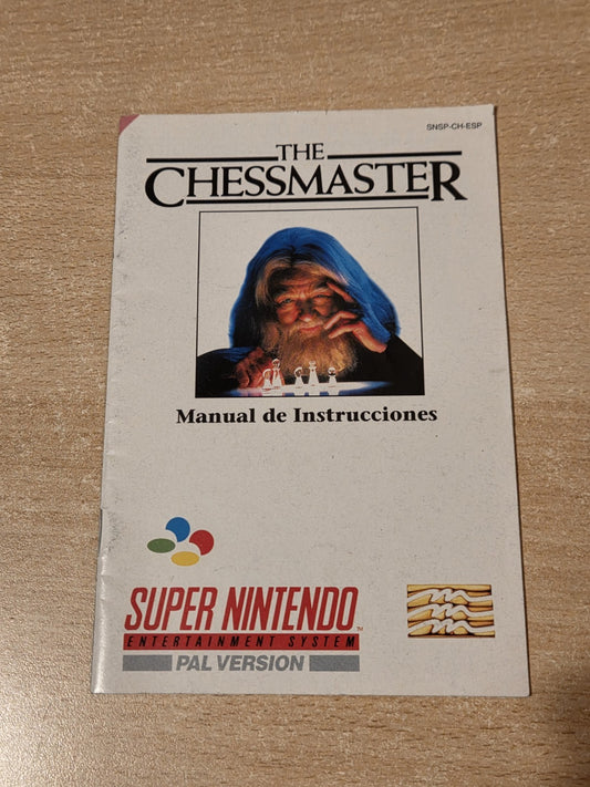 SNES Super Nintendo The Chessmaster Spielanleitung Instruction Booklet ESP