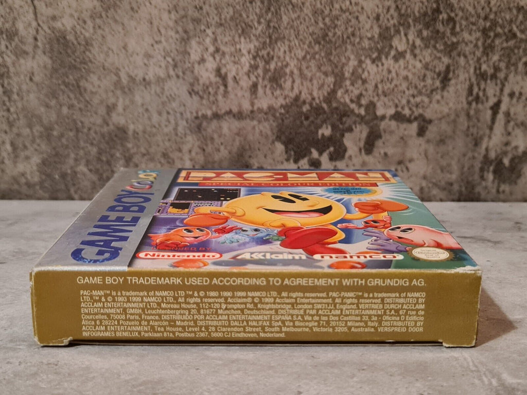 Nintendo Game Boy Color Pac-Man Special Colour Edition mit OVP und Anleitung EUR - T-Retro-Games 