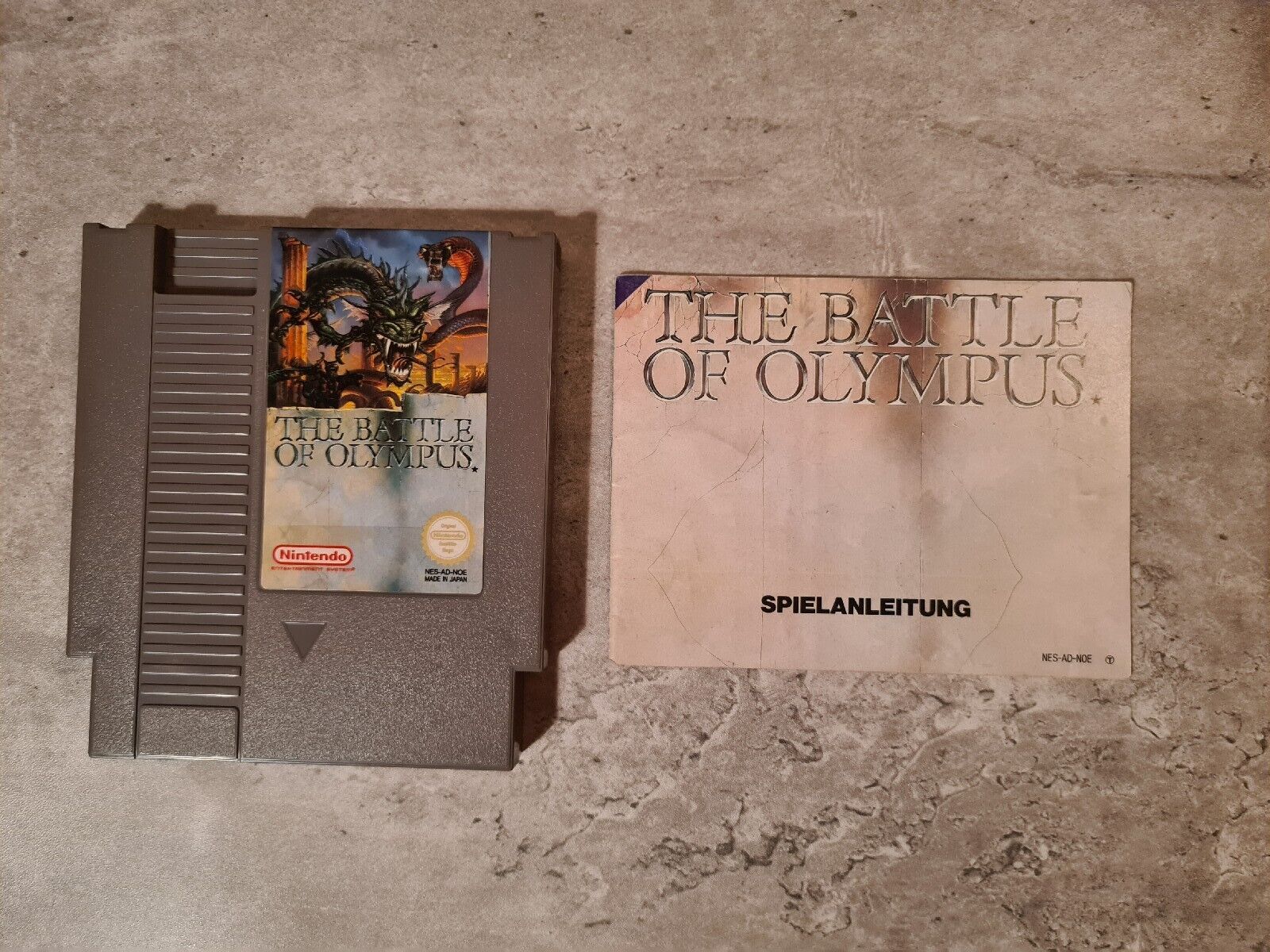 NES The Battle of Olympus mit OVP und Anleitung NOE - T-Retro-Games 