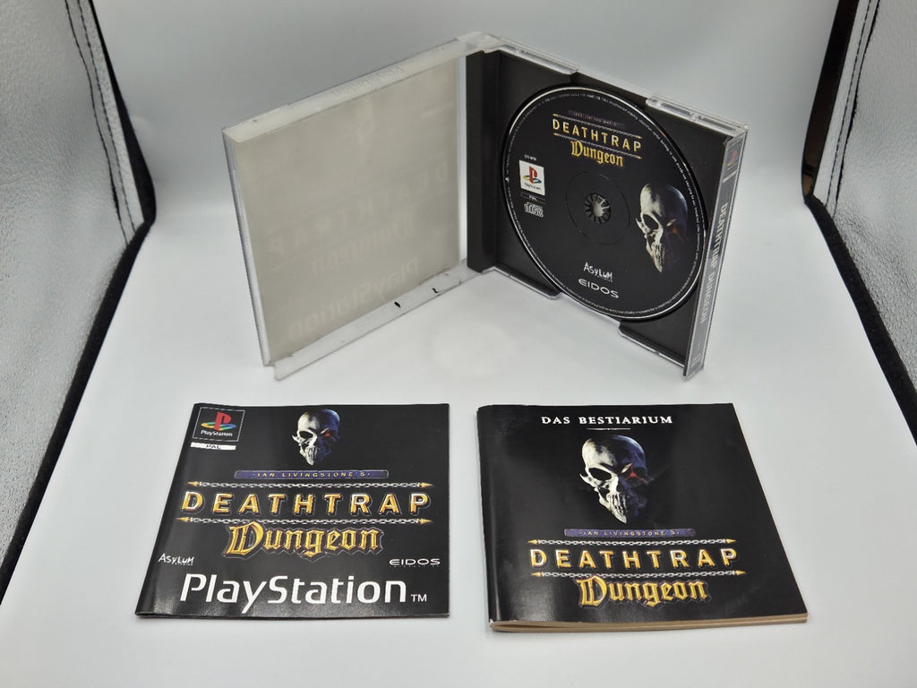 PS1 Playstation 1 Spiel Deathtrap Dungeon mit OVP + Anleitung + Beiheft Deutsch