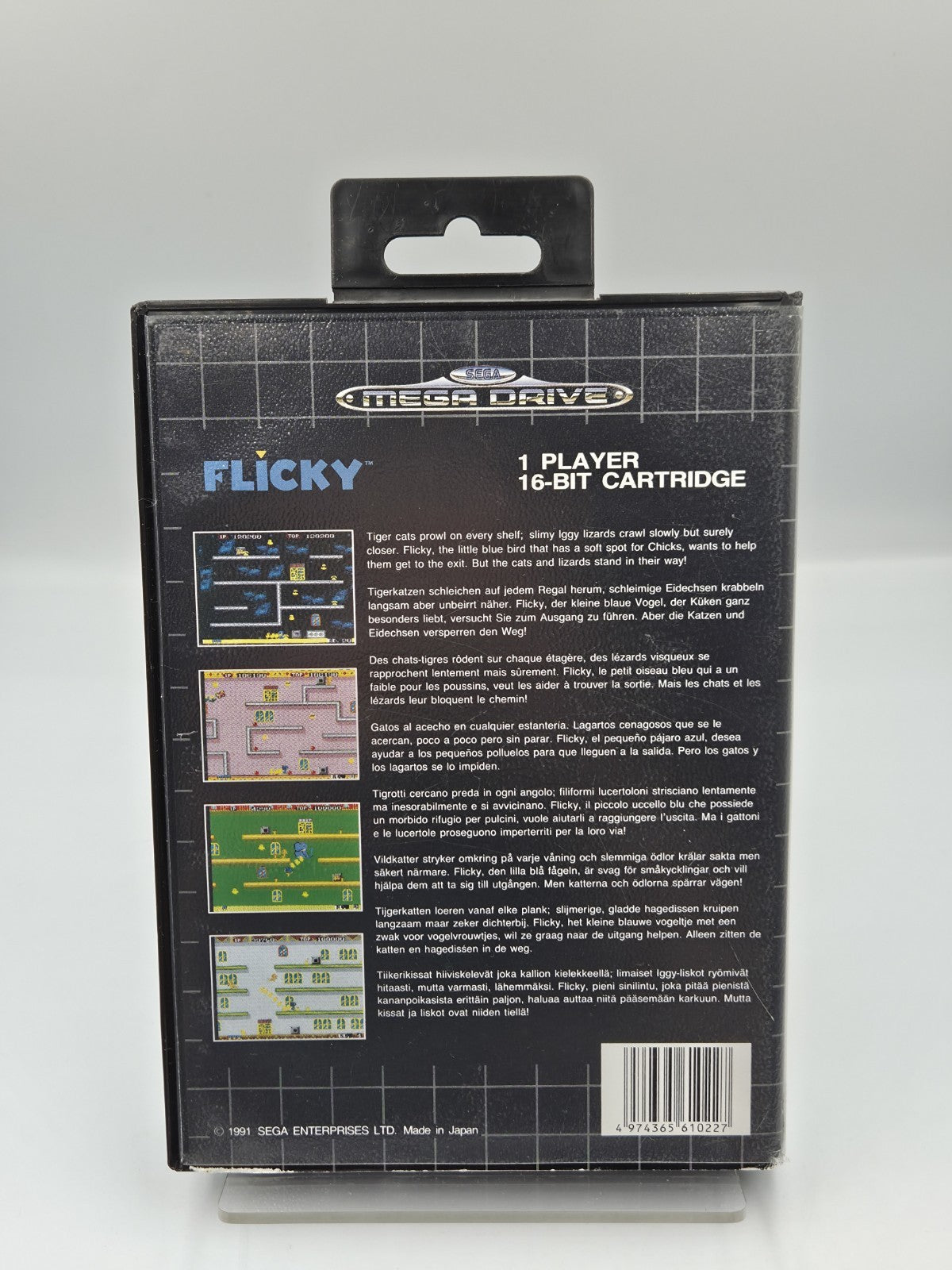 Sega Mega Drive Spiel Flicky mit OVP und Anleitung Multi Language 