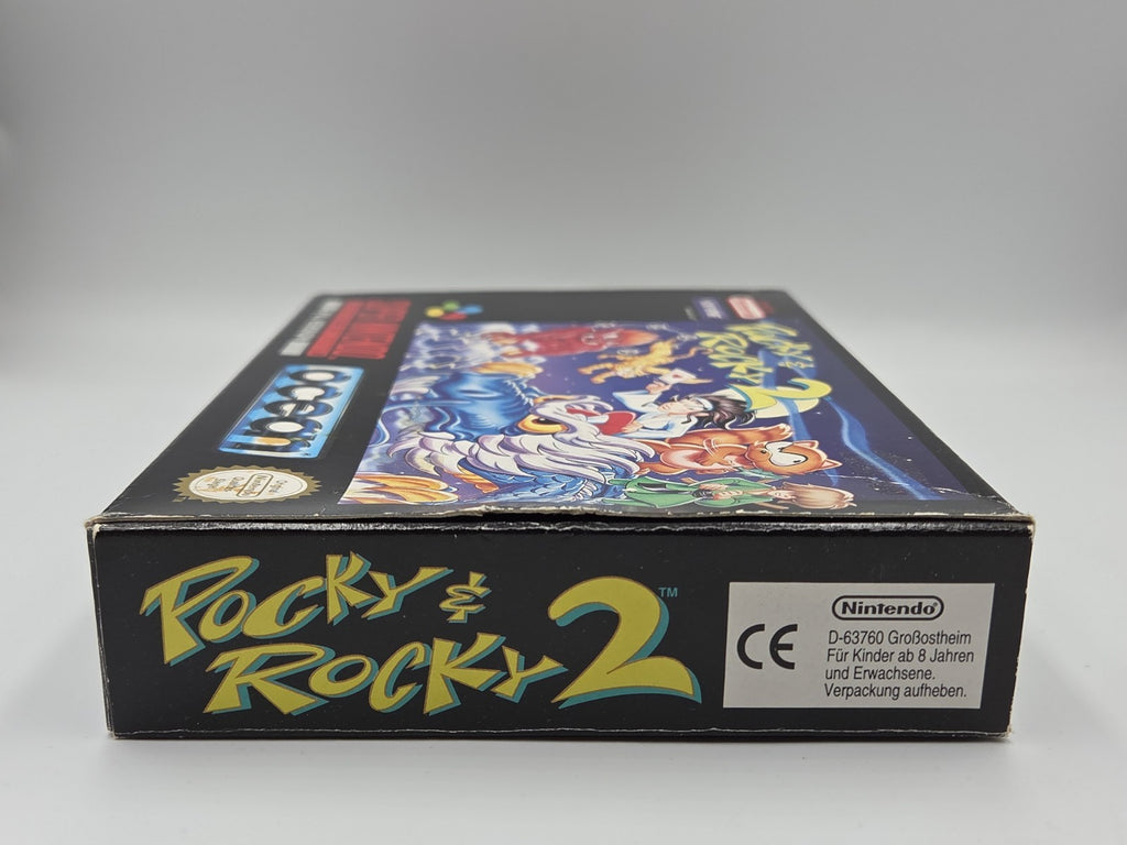 SNES Super Nintendo Pocky & Rocky 2 mit OVP und Anleitung NOE