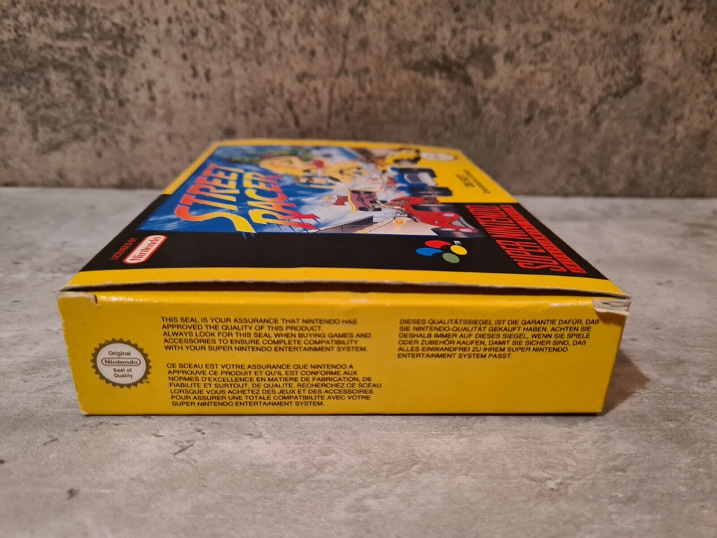 SNES Super Nintendo Street Racer mit OVP und Anleitung + Poster EUR - T-Retro-Games 