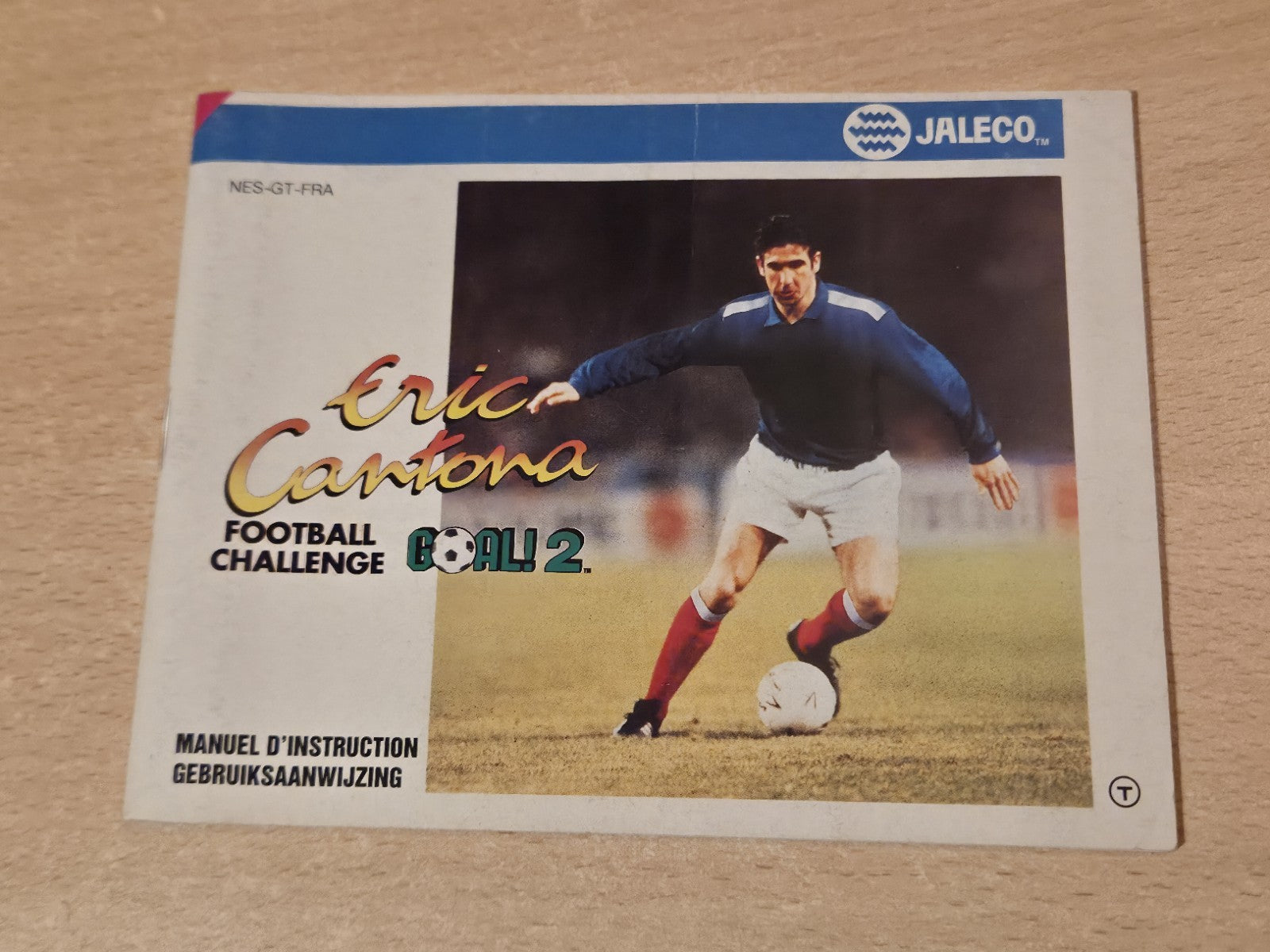 NES Eric Cantona Football Challenge Goal 2 Instruction Booklet FRA