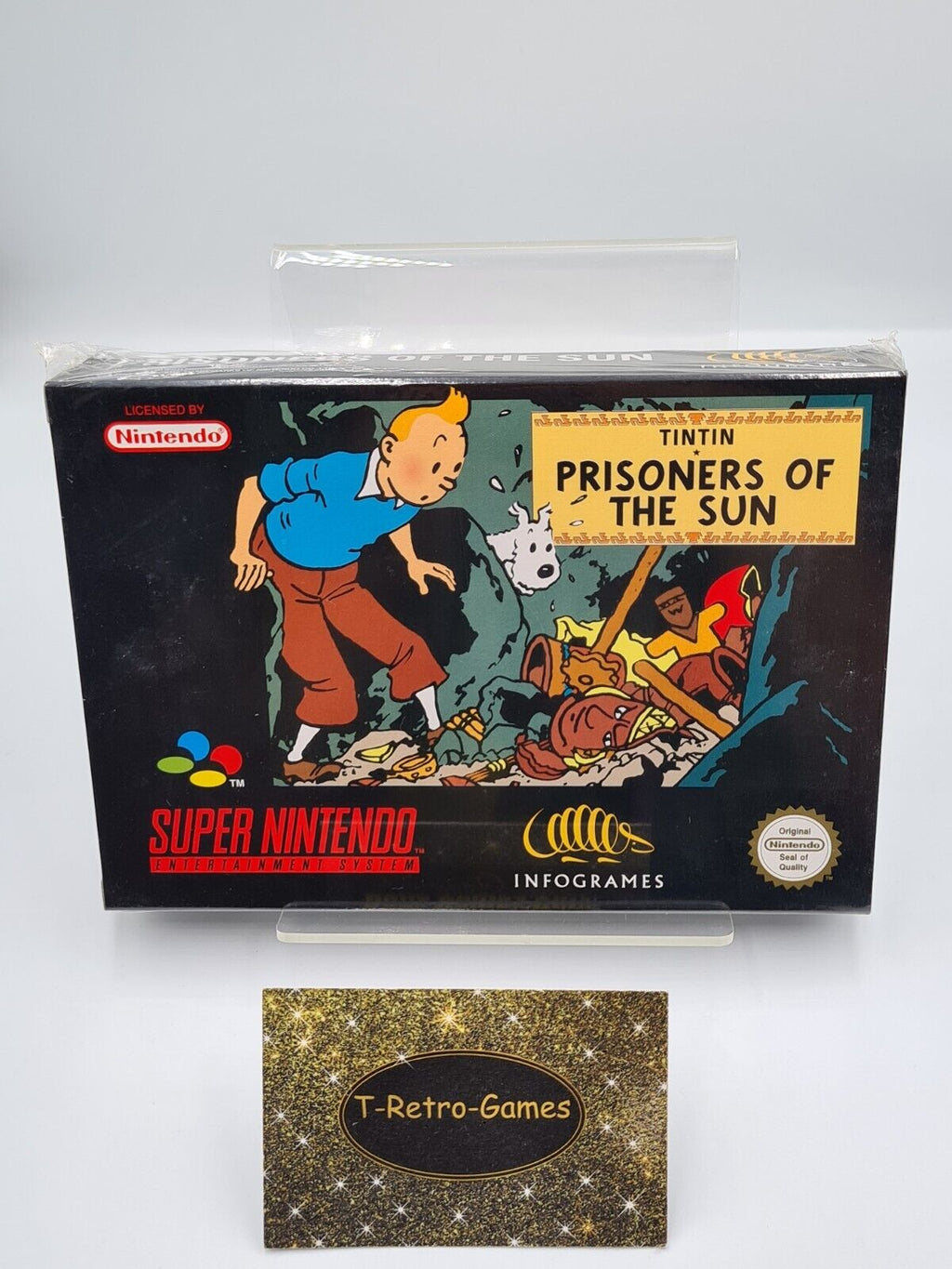 SNES Super Nintendo TinTin Prisoners of The Sun EUR Neu Sealed - T-Retro-Games 