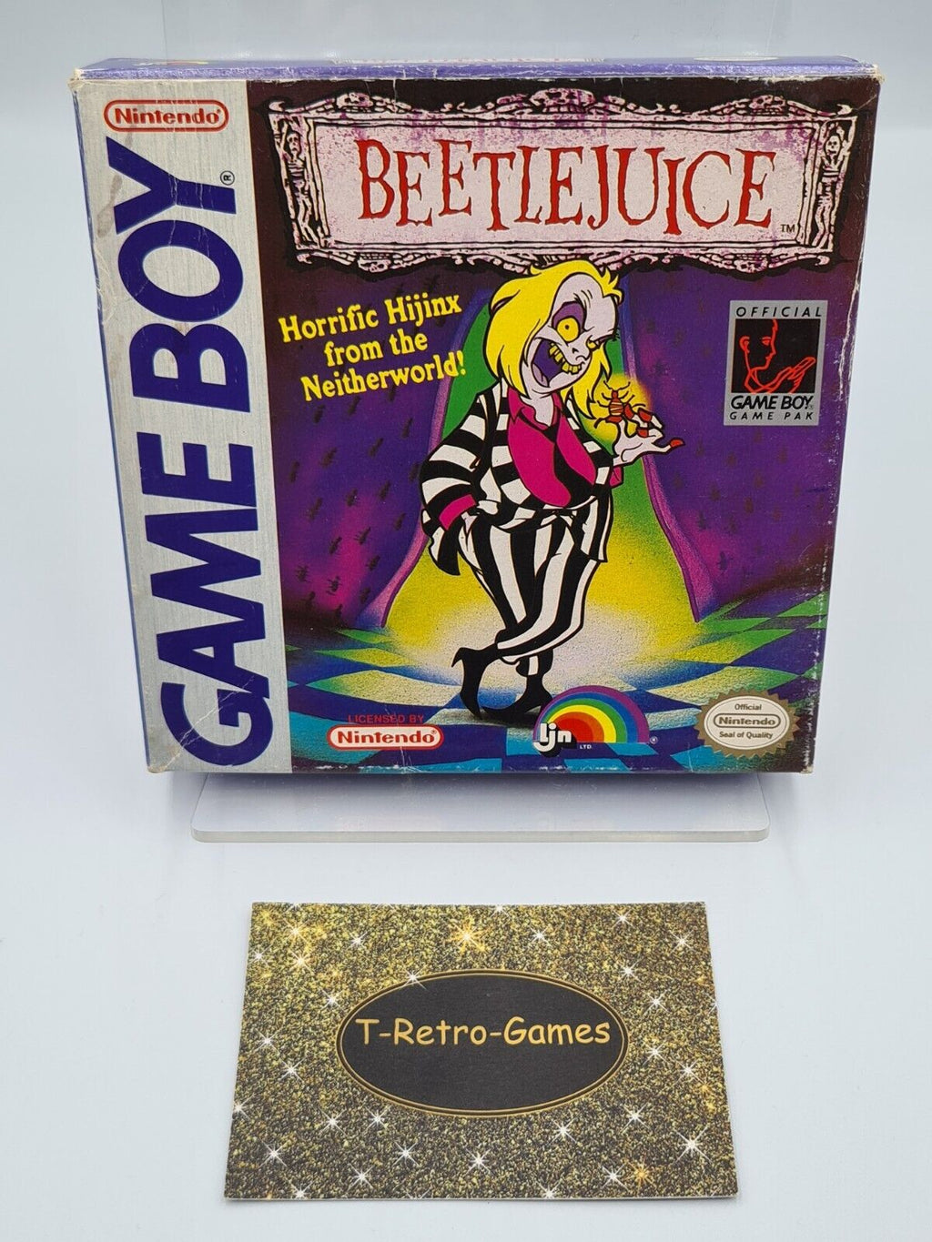 Nintendo Game Boy Classic Beetlejuice mit OVP und Anleitung USA - T-Retro-Games 