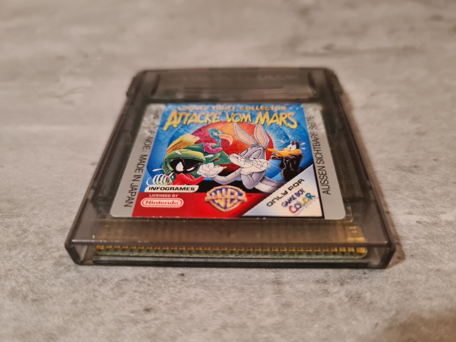 Nintendo Game Boy Color Looney Tunes Collector Attacke Vom Mars Modul NOE - T-Retro-Games 