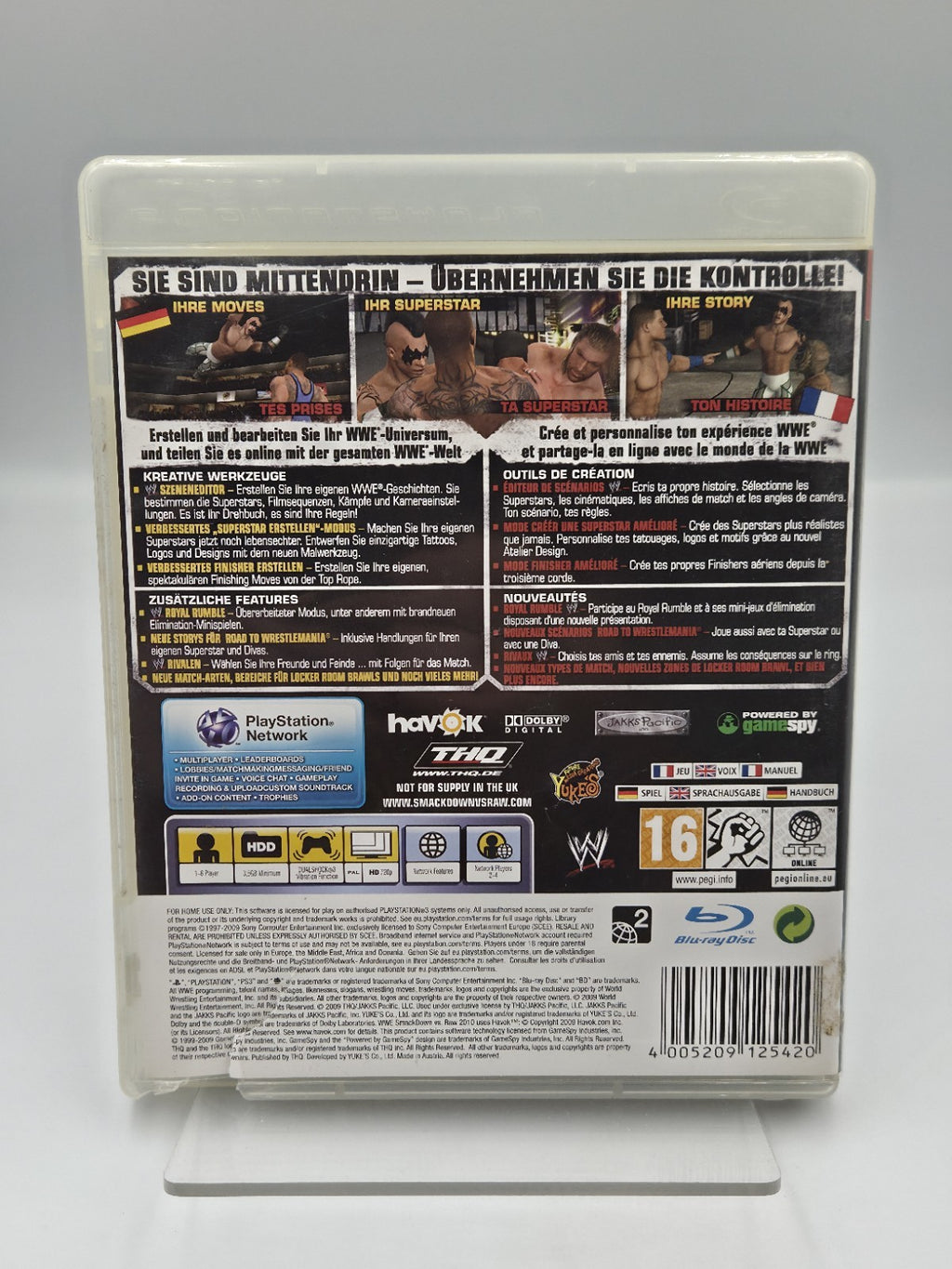 PS3 Playstation 3 WWF Smackdown vs Raw 2010 mit OVP und Anleitung Multilingual