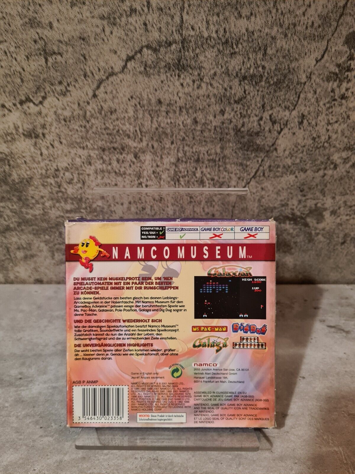 Nintendo Gameboy Advance Namco Museum mit OVP und Anleitung NOE - T-Retro-Games 