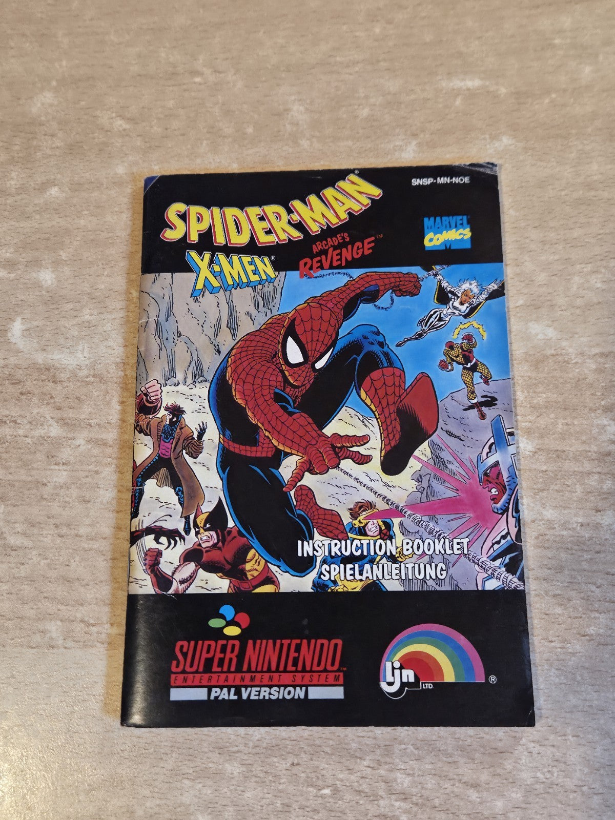 SNES Super Nintendo Spider-Man X-Men Arcade's Revenge Spielanleitung  NOE