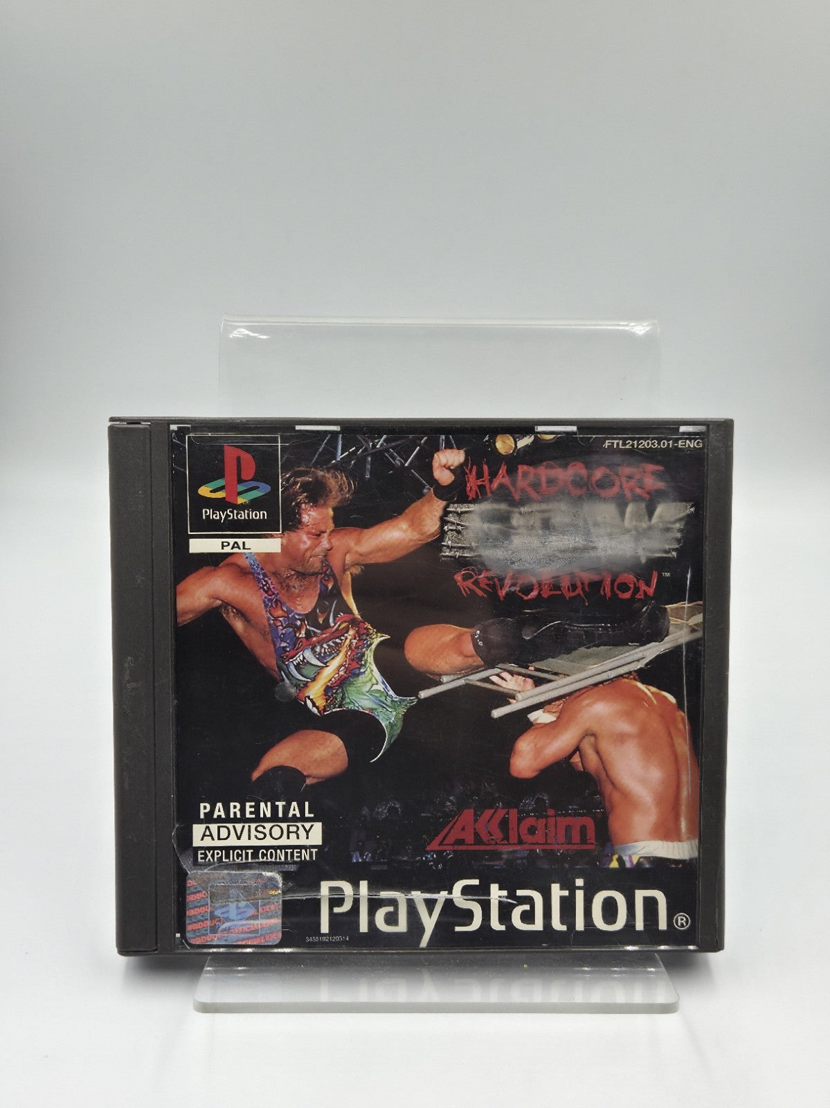 PS1 Playstation 1 Spiel ECW Hardcore Revolution mit OVP  Anleitung Englisch