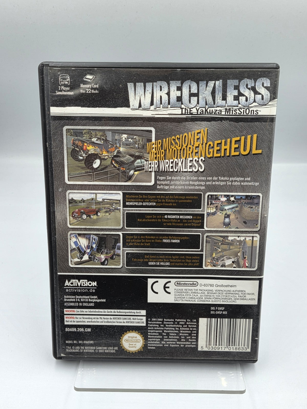 Nintendo GameCube Wreckless The Yakuza Missions mit OVP NOE