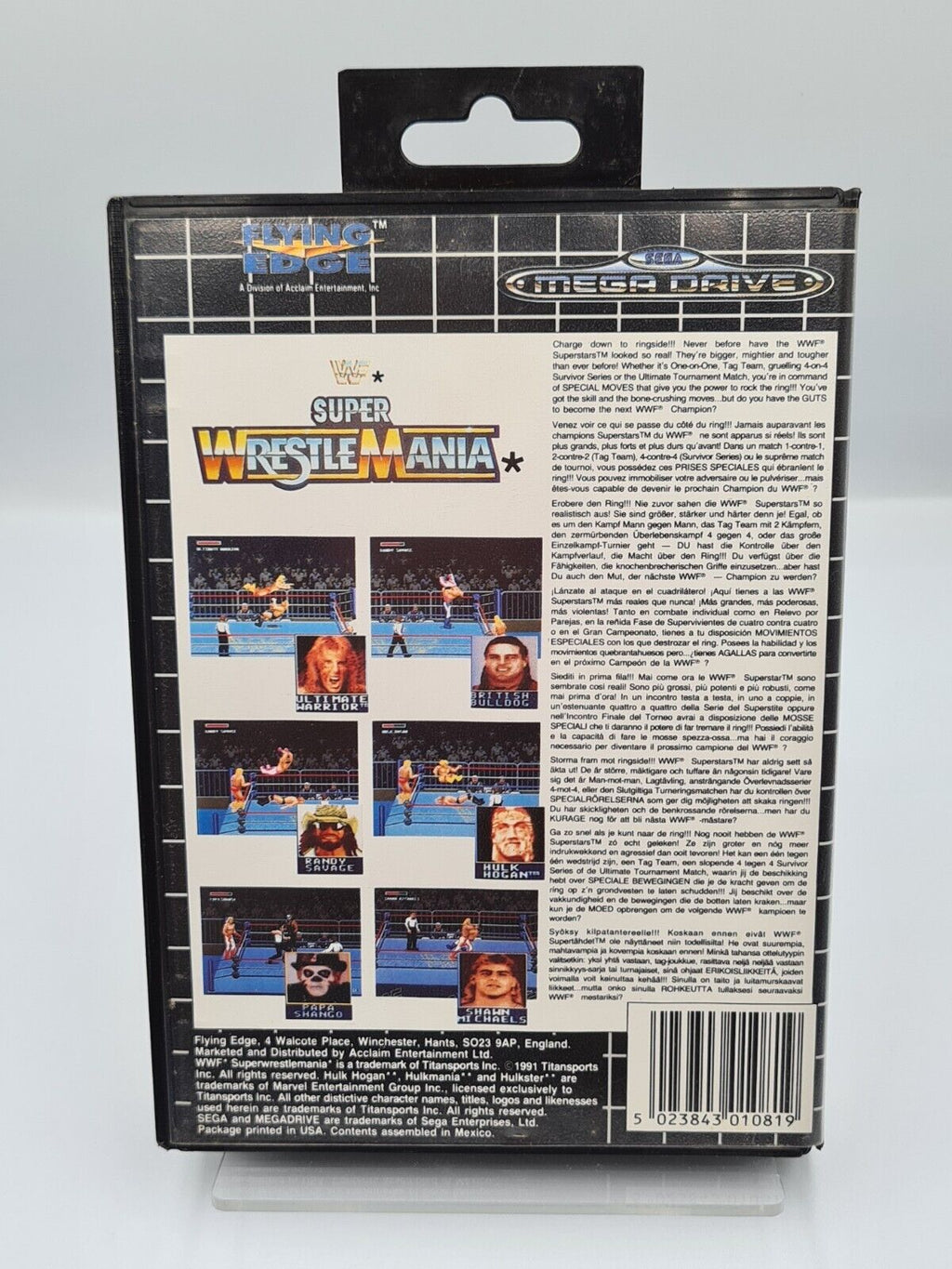 Sega Mega Drive Spiel WWF Super WrestleMania mit OVP + Anleitung Multi Language - T-Retro-Games 